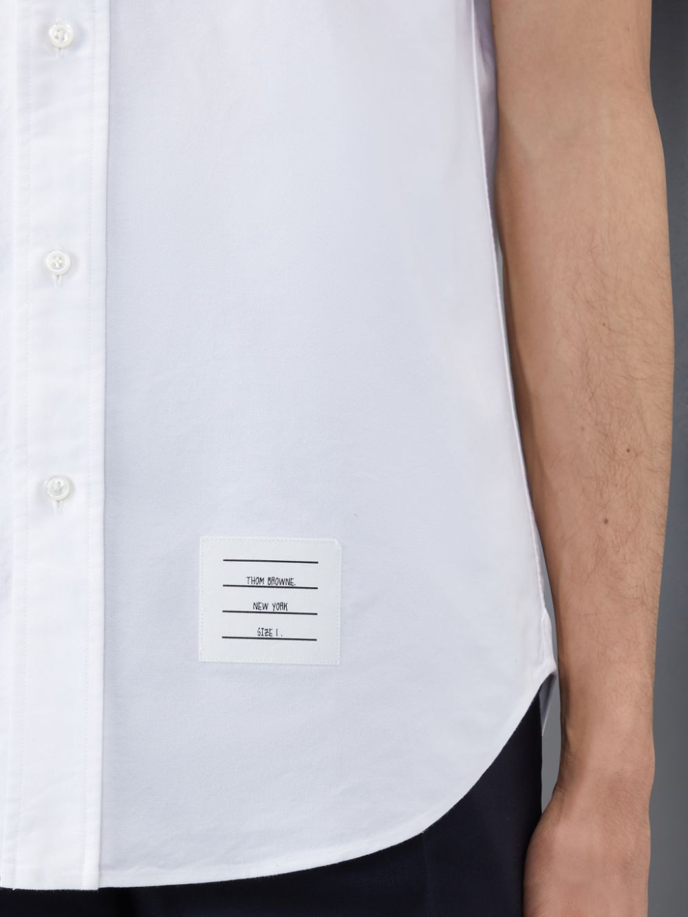 Thom Browne Oxford Short Sleeve Hemd Herren Weiß | RFF22E63423