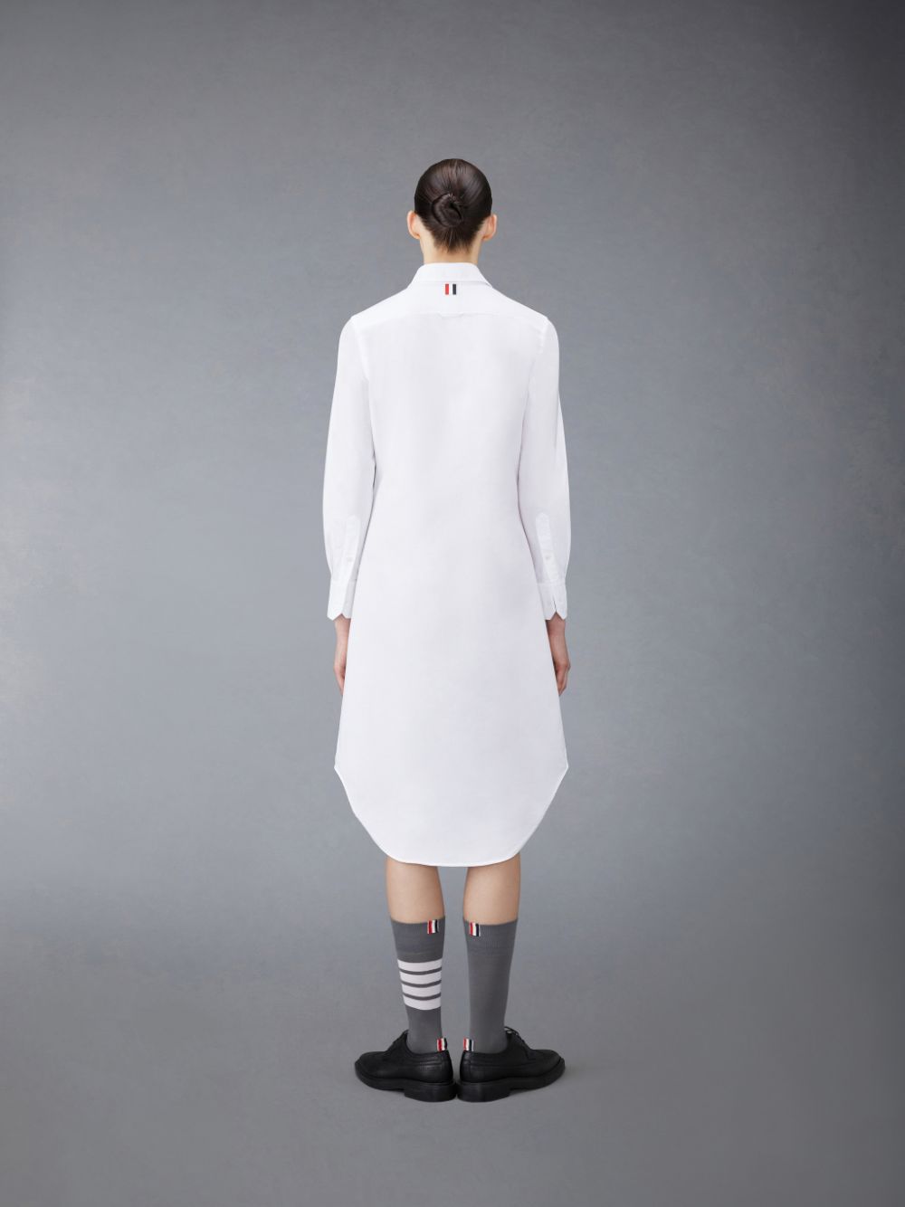 Thom Browne Oxford Stripe Shirt Kleid Damen Weiß | TOL93D74711
