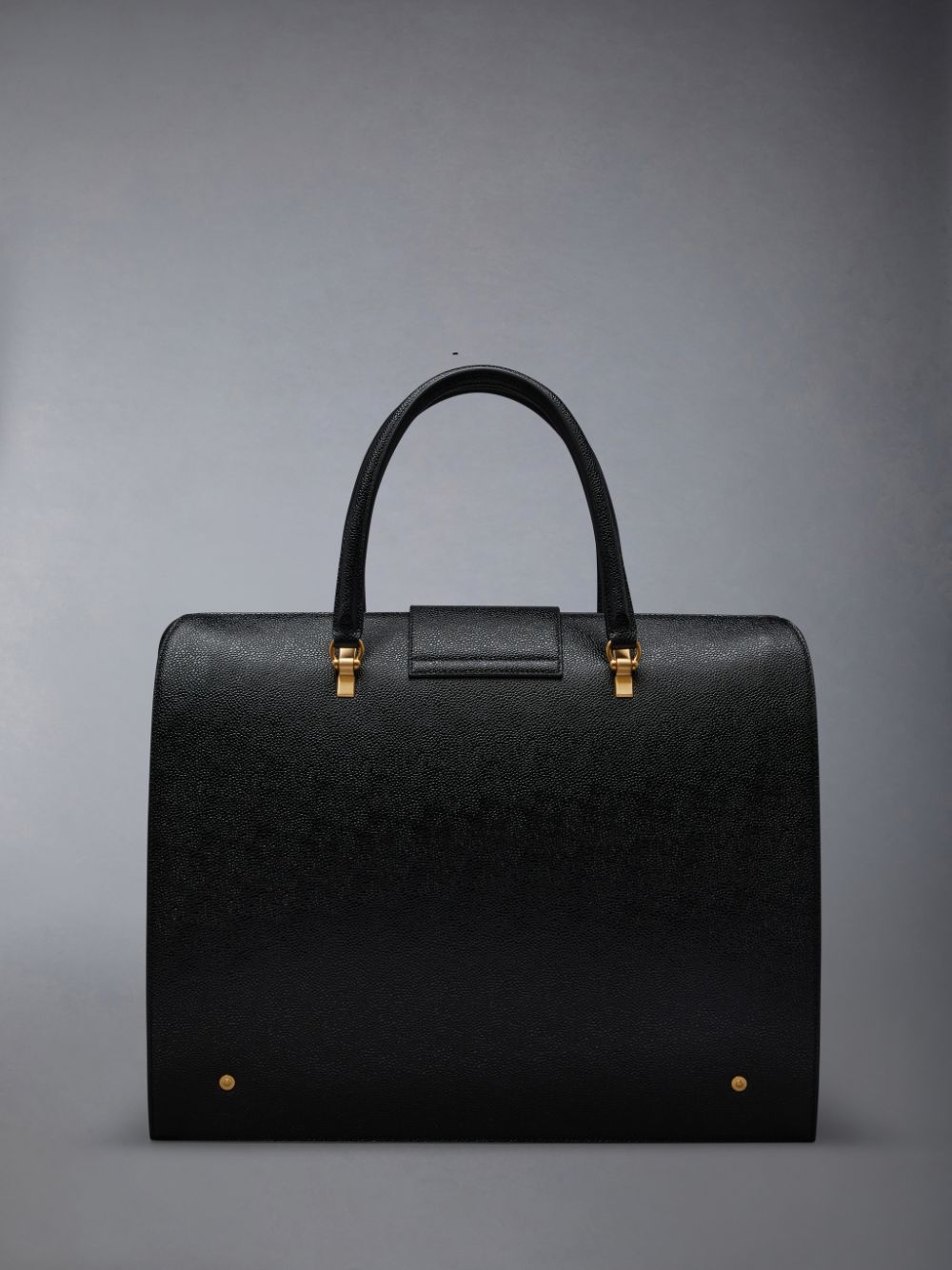 Thom Browne PEBBLE GRAIN LEATHER 2003 MR. Duffle Tasche Damen Schwarz | WPQ89P24873