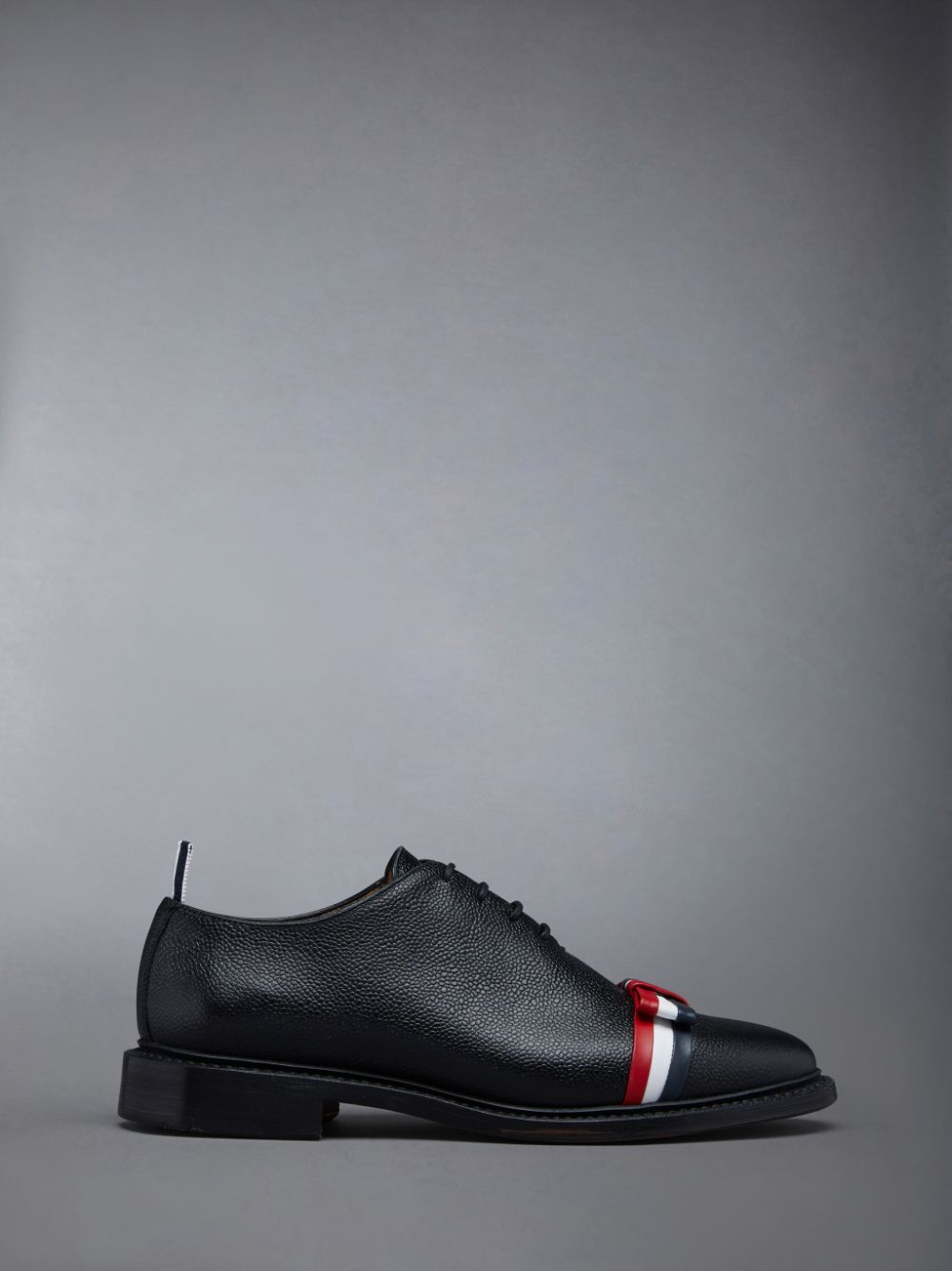 Thom Browne Pebble Grain Bow Wholecut Oxford Schuhe Damen Blau | PEM75D36400