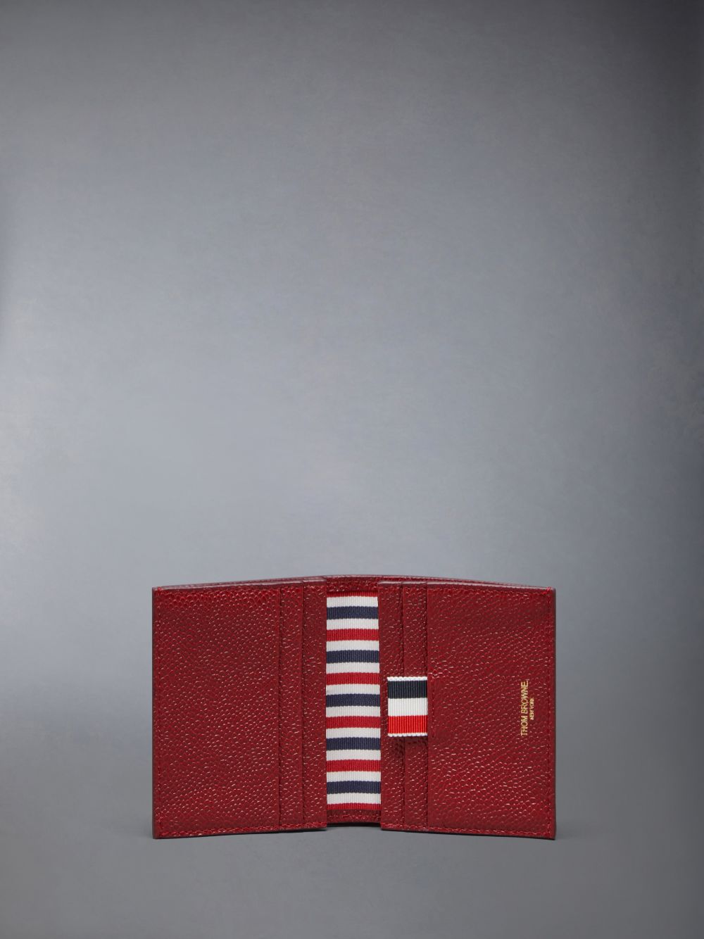Thom Browne Pebble Grain Double Kartenhülle Herren Rot | ZTB72M79514