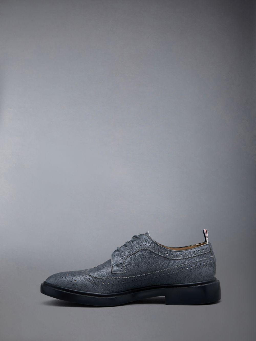 Thom Browne Pebble Grain Leather Longwing Brogue Schuhe Herren Grau | LPB22Y48311