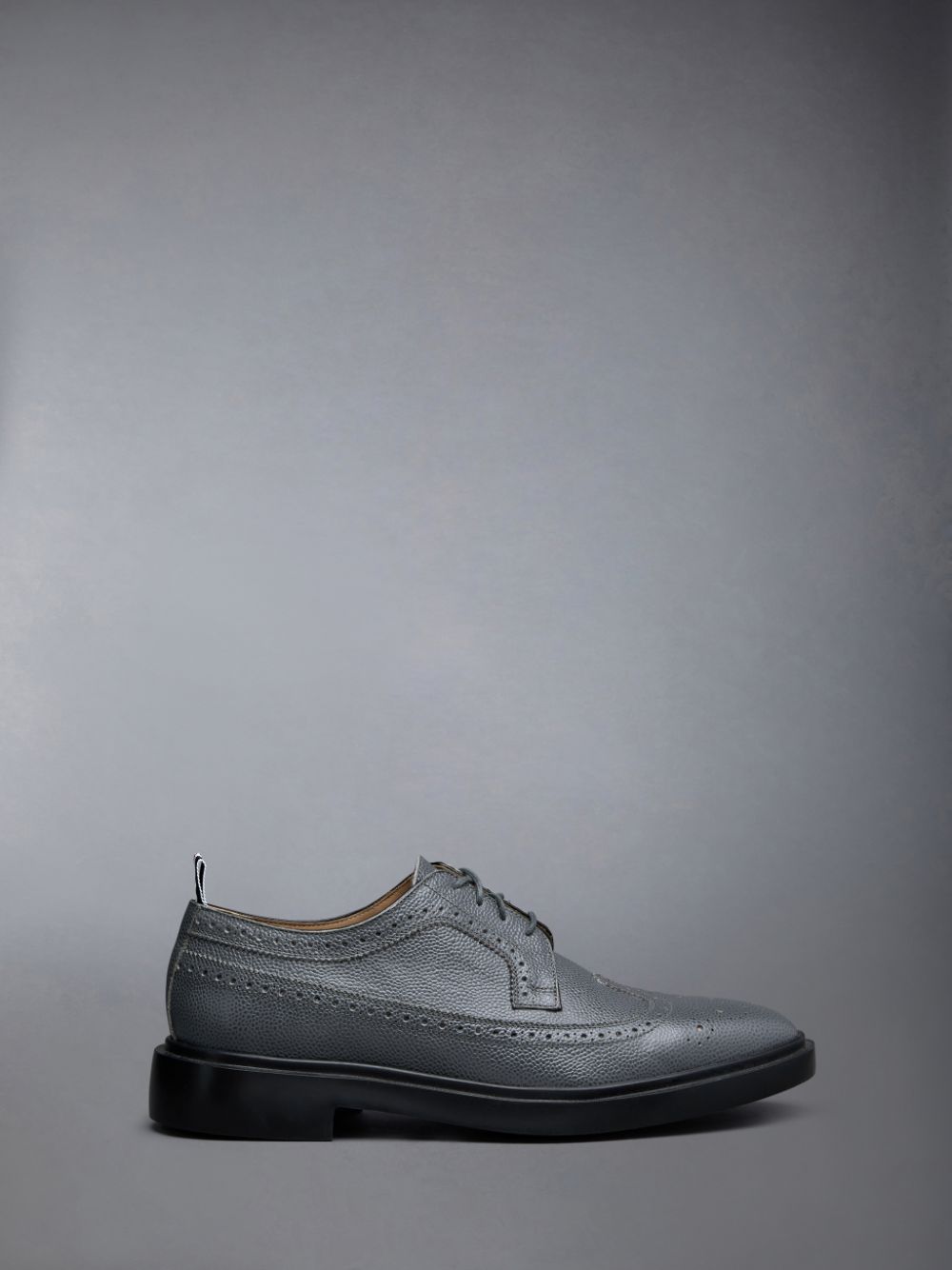 Thom Browne Pebble Grain Leather Longwing Brogue Schuhe Herren Grau | LPB22Y48311