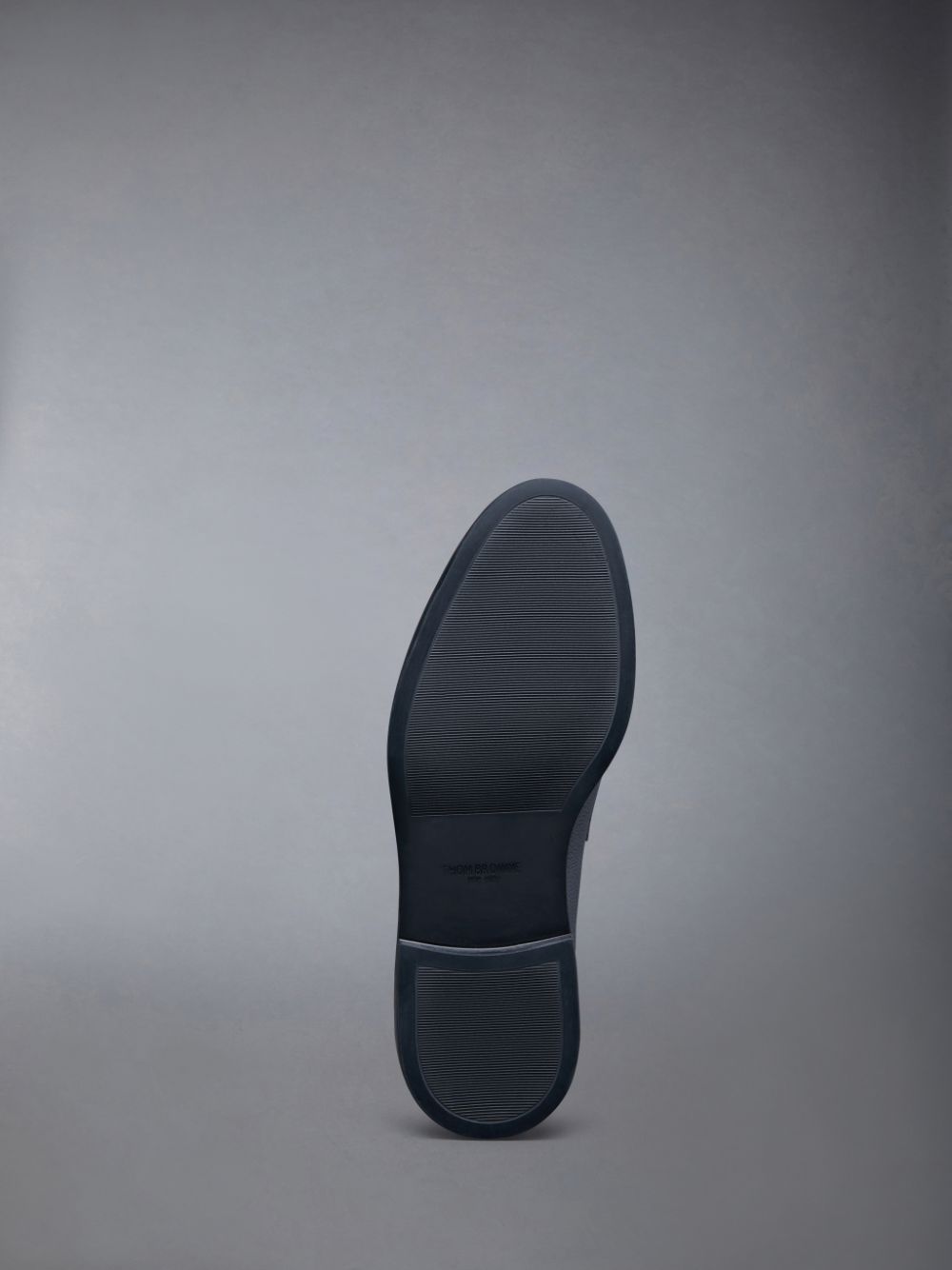 Thom Browne Pebble Grain Leather Rubber Sole Penny Halbschuhe Herren Grau | CBR89M42335