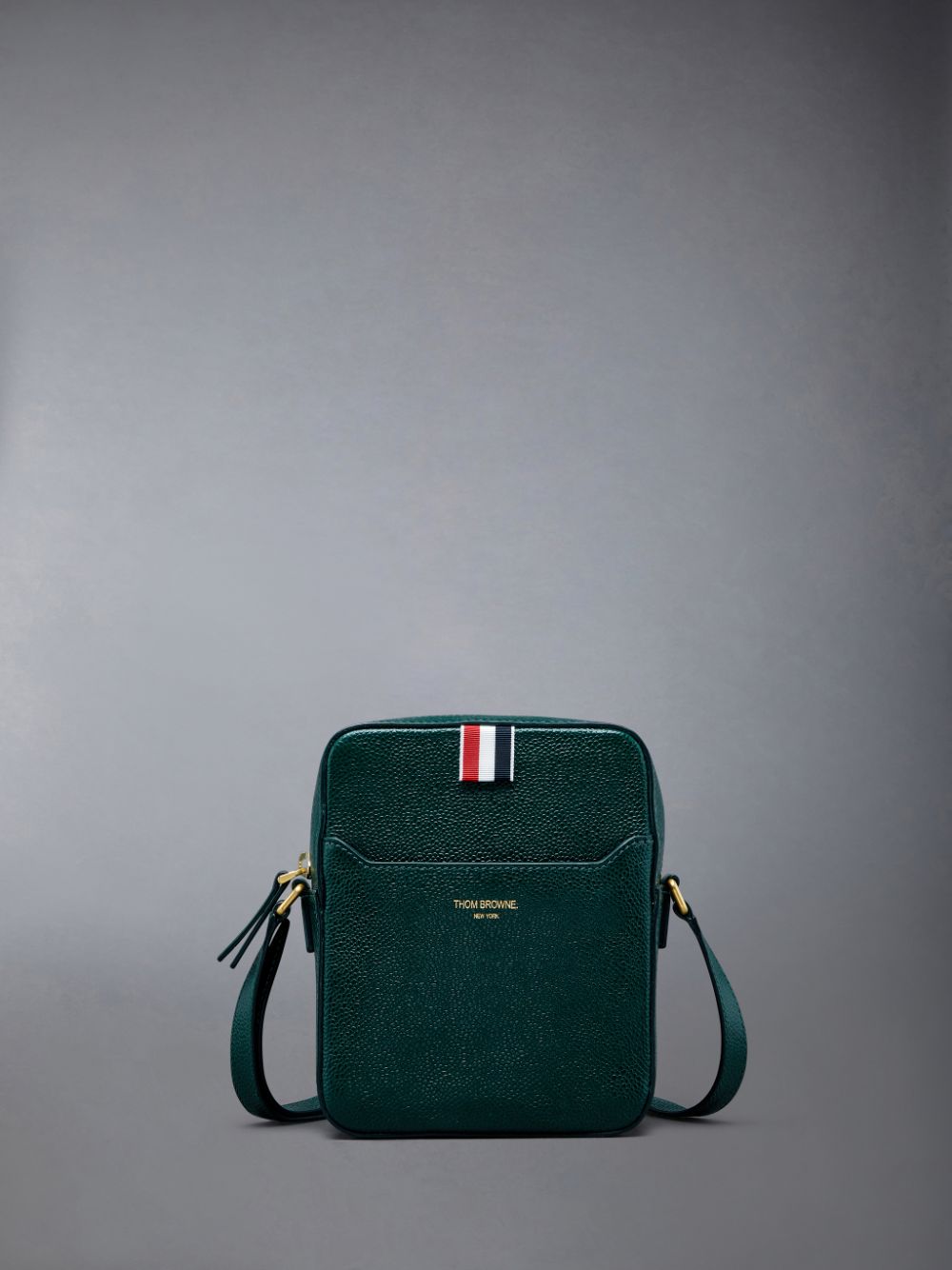 Thom Browne Pebble Grain Leather Vertical Camera Werkzeugtaschen Damen Grün | CMA65F95023