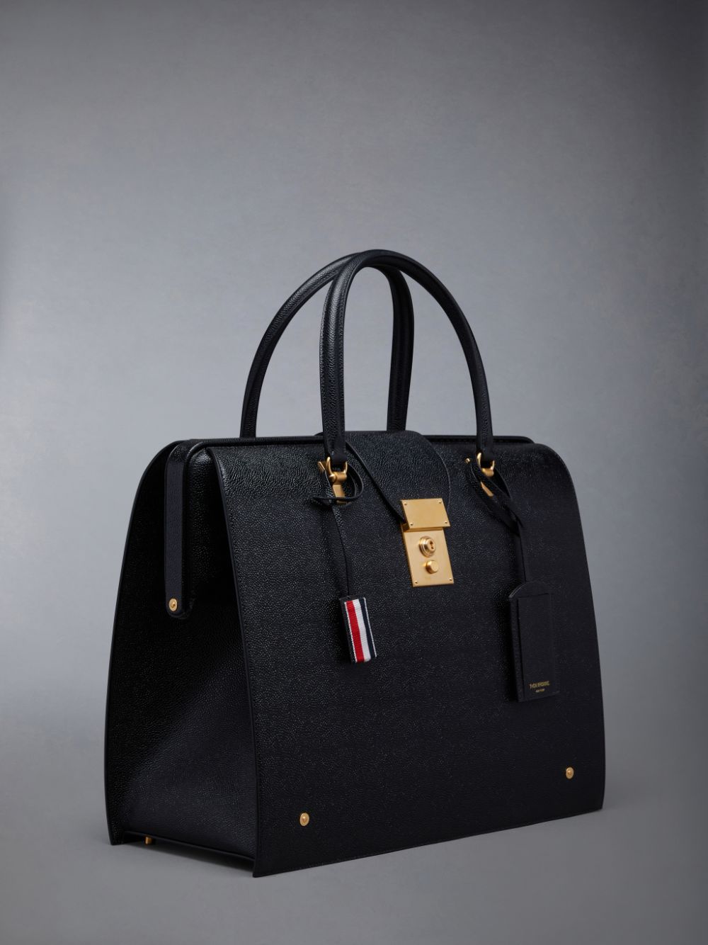 Thom Browne Pebble Grain Mr. Tragetaschen Herren Schwarz | MBZ57Y82242