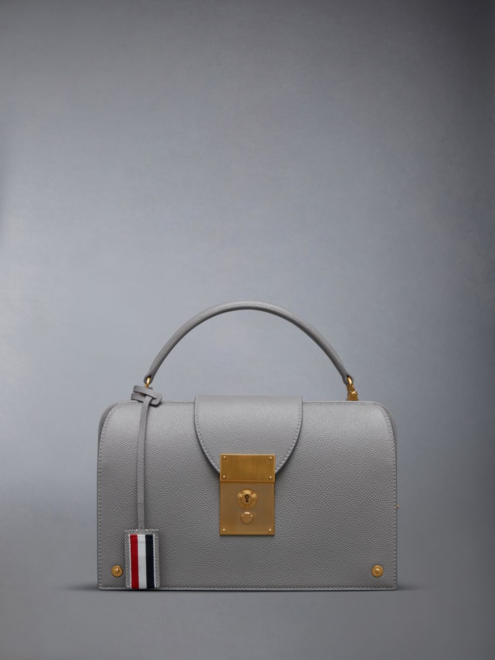 Thom Browne Pebble Grain Mrs. Pocket Book Tragetaschen Damen Grau | NXV06I25432