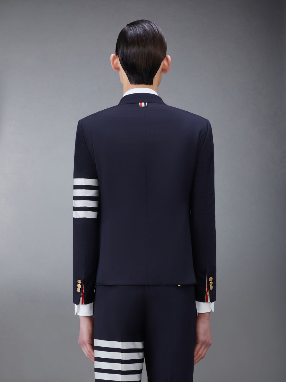 Thom Browne Plain Weave 4-Bar High Armhole Sport Mäntel Herren Blau | RMN60Y80954
