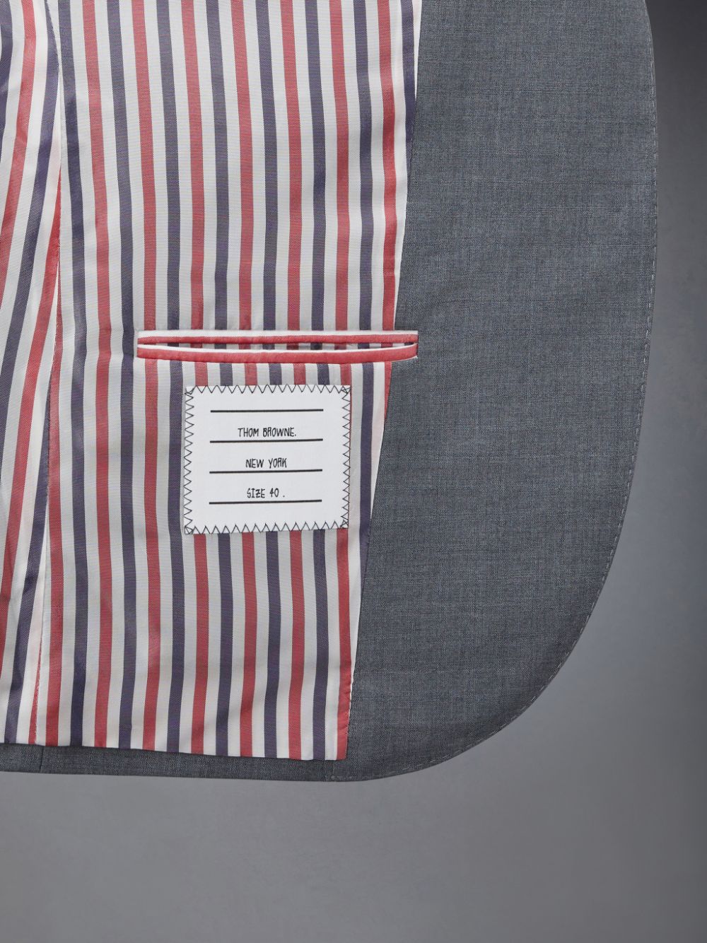 Thom Browne Plain Weave 4-Bar High Armhole Sport Mäntel Damen Grau | ENR98Y45700