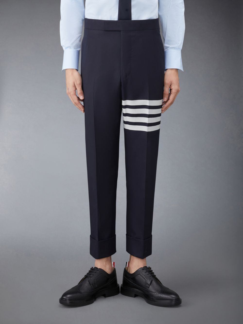 Thom Browne Plain Weave 4-Bar Hose Herren Blau | LML29E44873