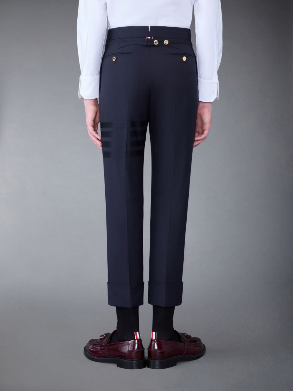 Thom Browne Plain Weave 4-Bar Hose Herren Blau | CGH98Q83656