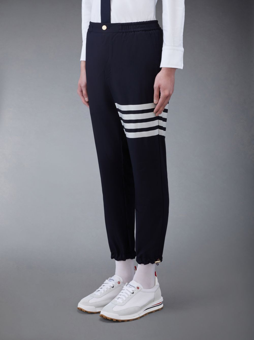 Thom Browne Plain Weave 4-Bar Track Hose Herren Blau | XFI64H94098