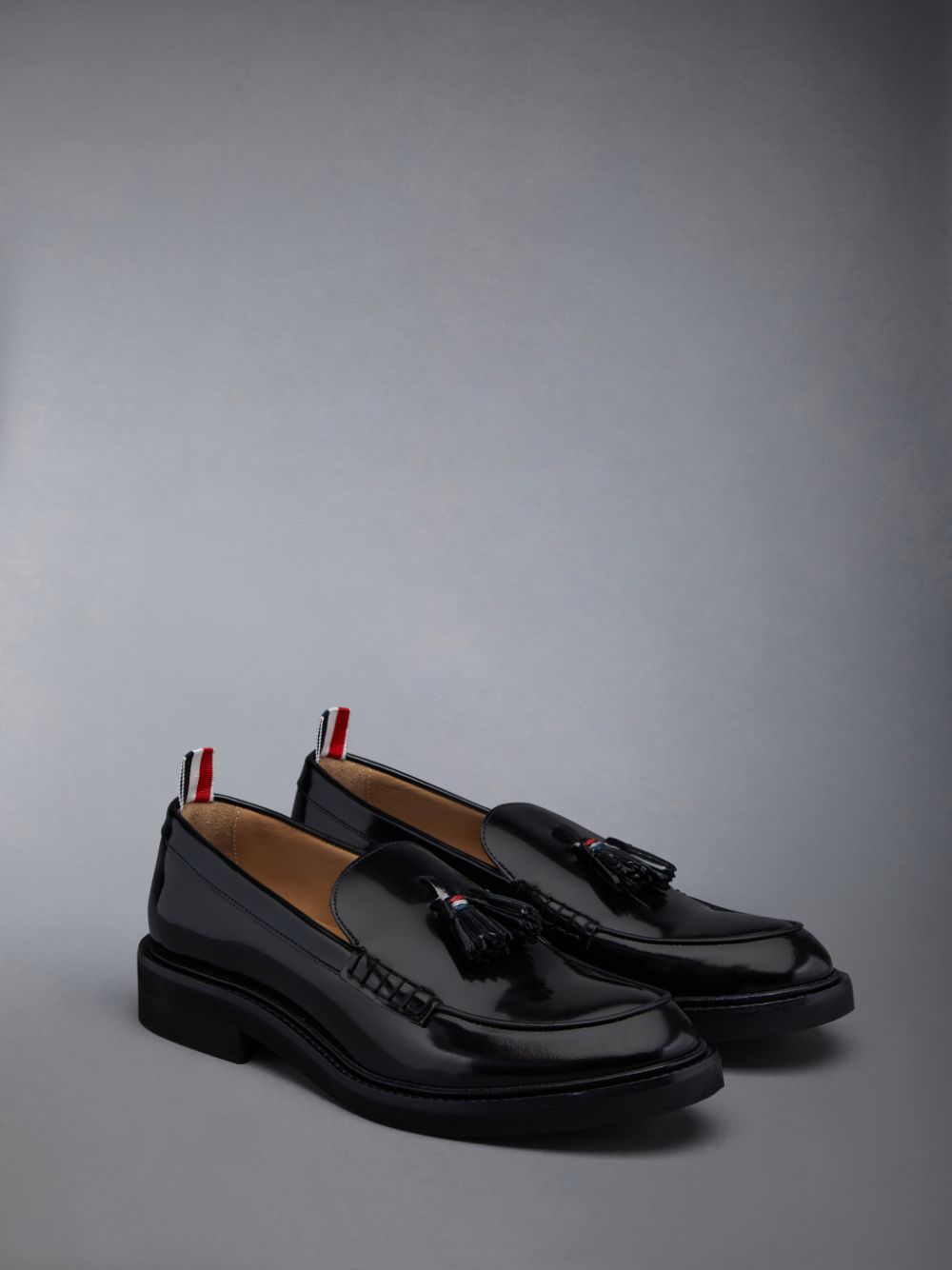 Thom Browne Polished Calf Tassel Halbschuhe Damen Schwarz | WML89T58070