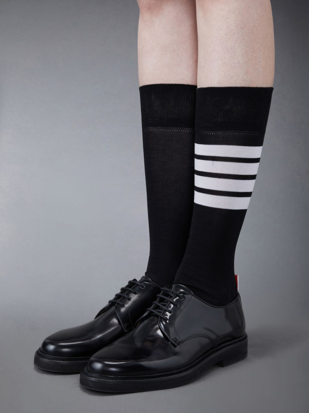 Thom Browne Polished Calf Uniform Oxford Schuhe Damen Schwarz | VPK18D96301