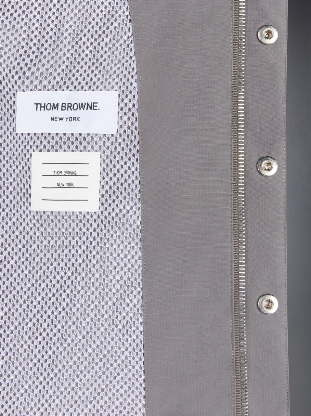 Thom Browne Ripstop 4-Bar Rain Jacken Jungen Grau | ZWH38S49017