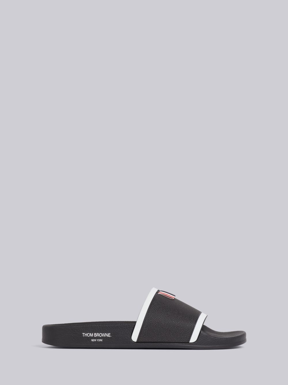 Thom Browne Rubber Pool Mules Herren Schwarz | NIK54K85556