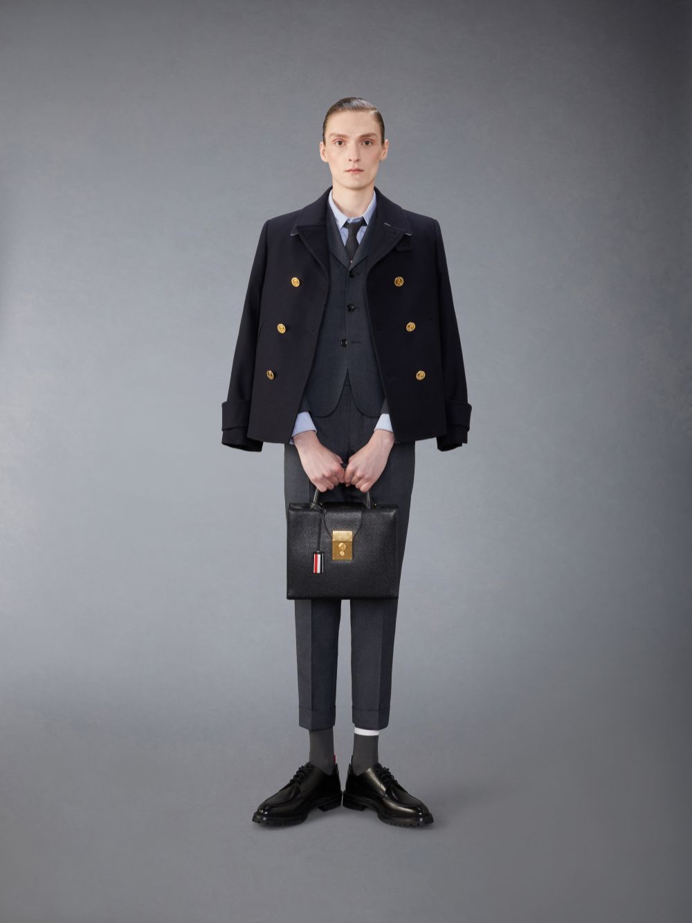 Thom Browne School Uniform Sport Mäntel Herren Grau | BUD98Z38547