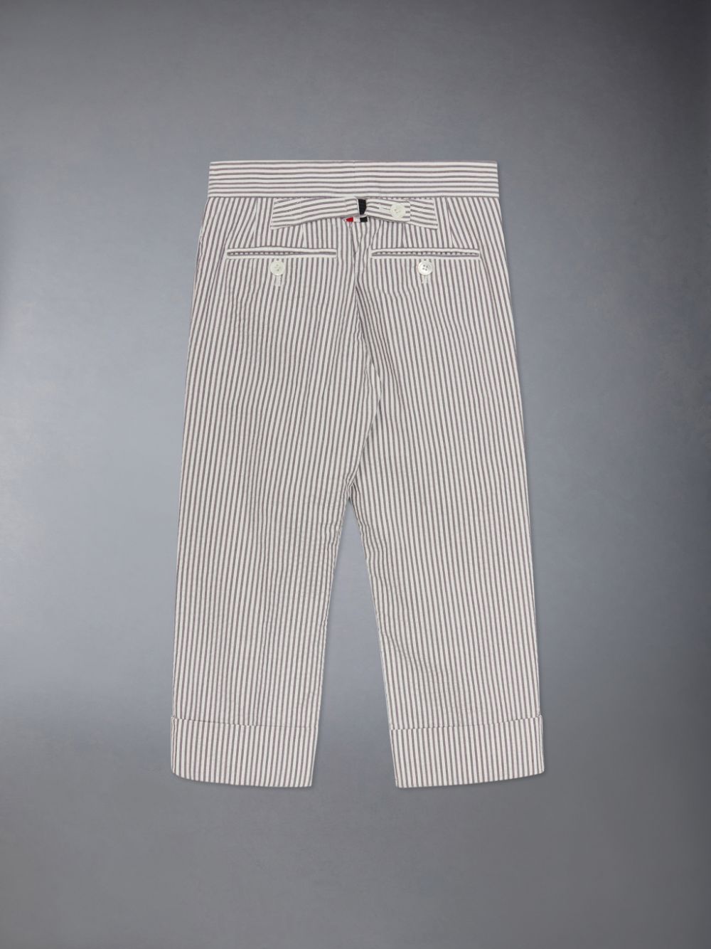 Thom Browne Seersucker Classic Hose Mädchen Grau | FRQ46X47526
