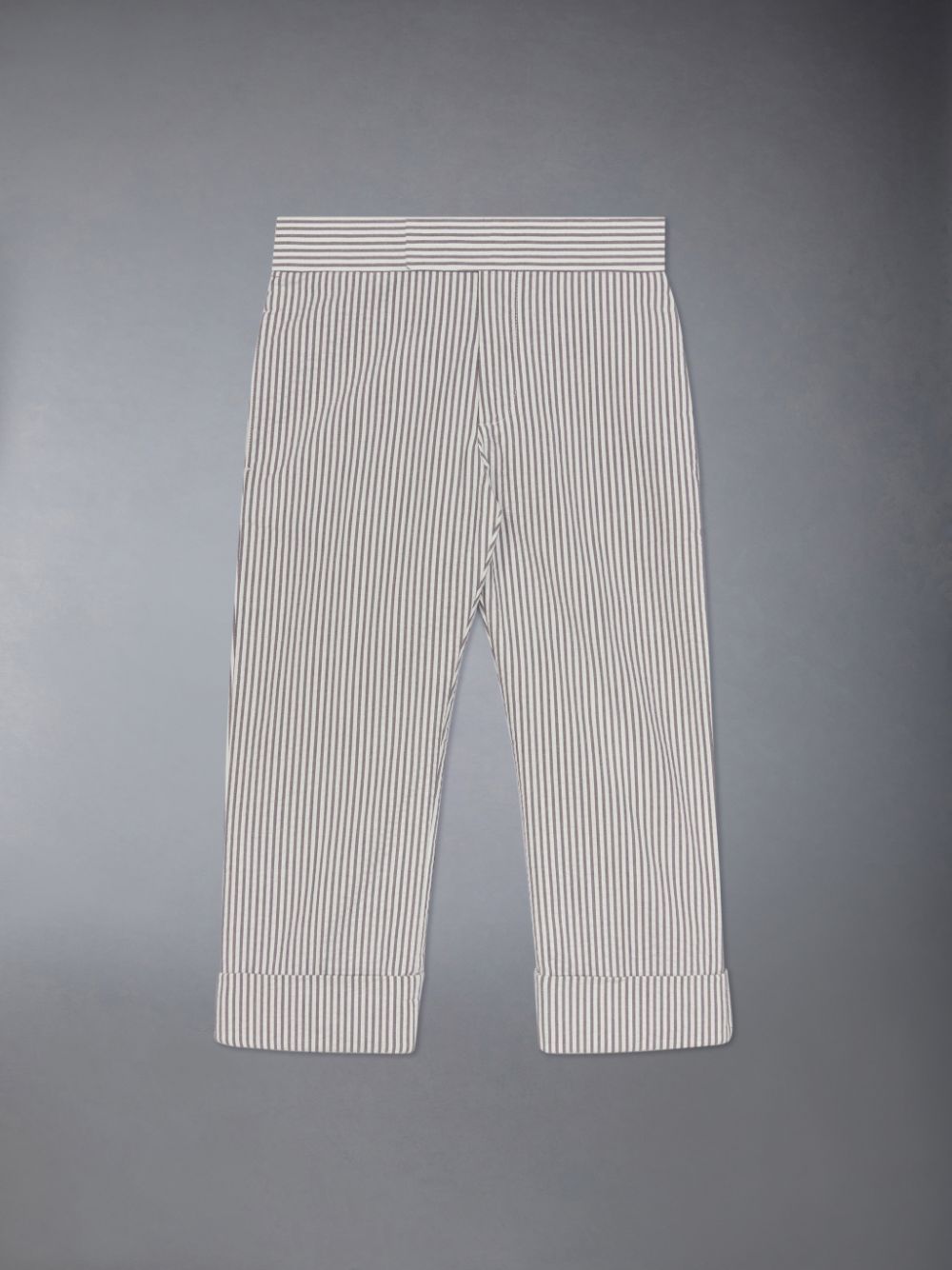 Thom Browne Seersucker Classic Hose Mädchen Grau | FRQ46X47526