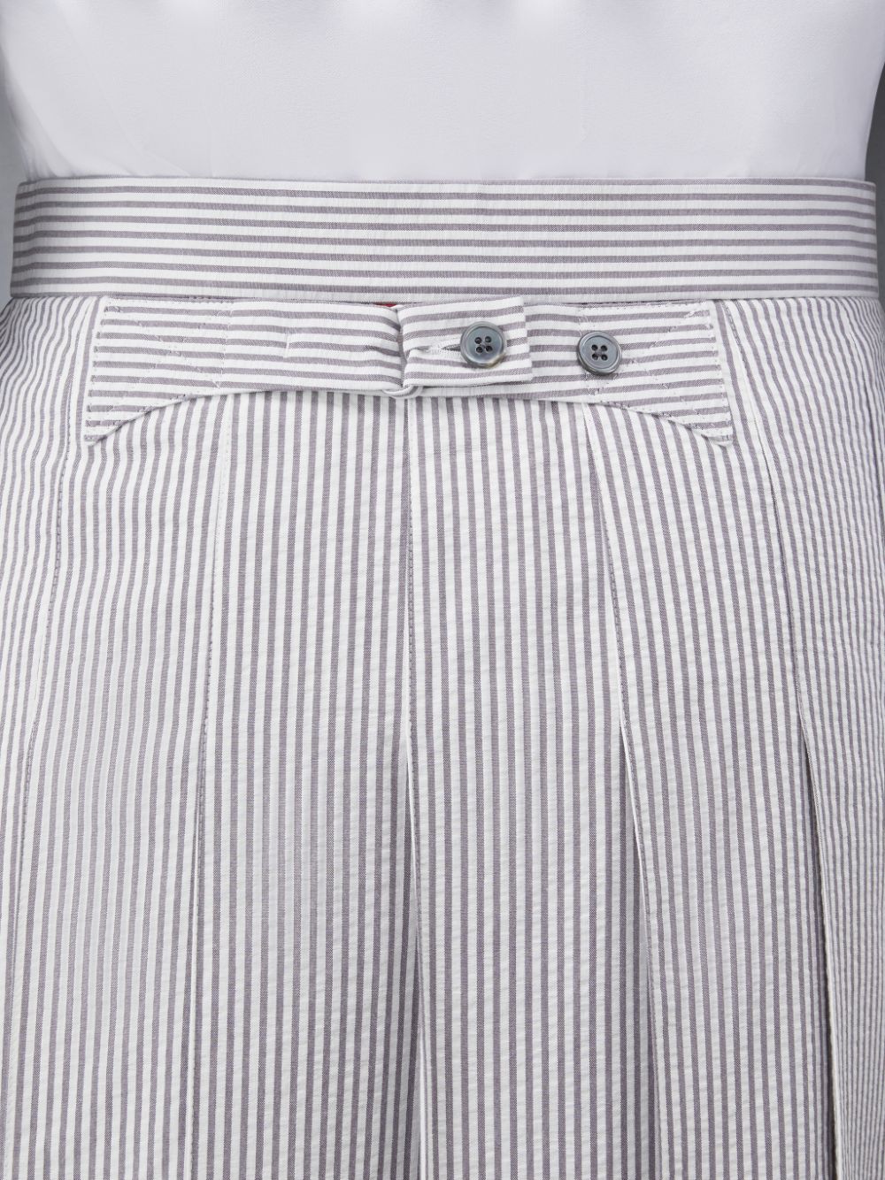 Thom Browne Seersucker Classic Pleated Röcke Herren Grau | TRC12L77024