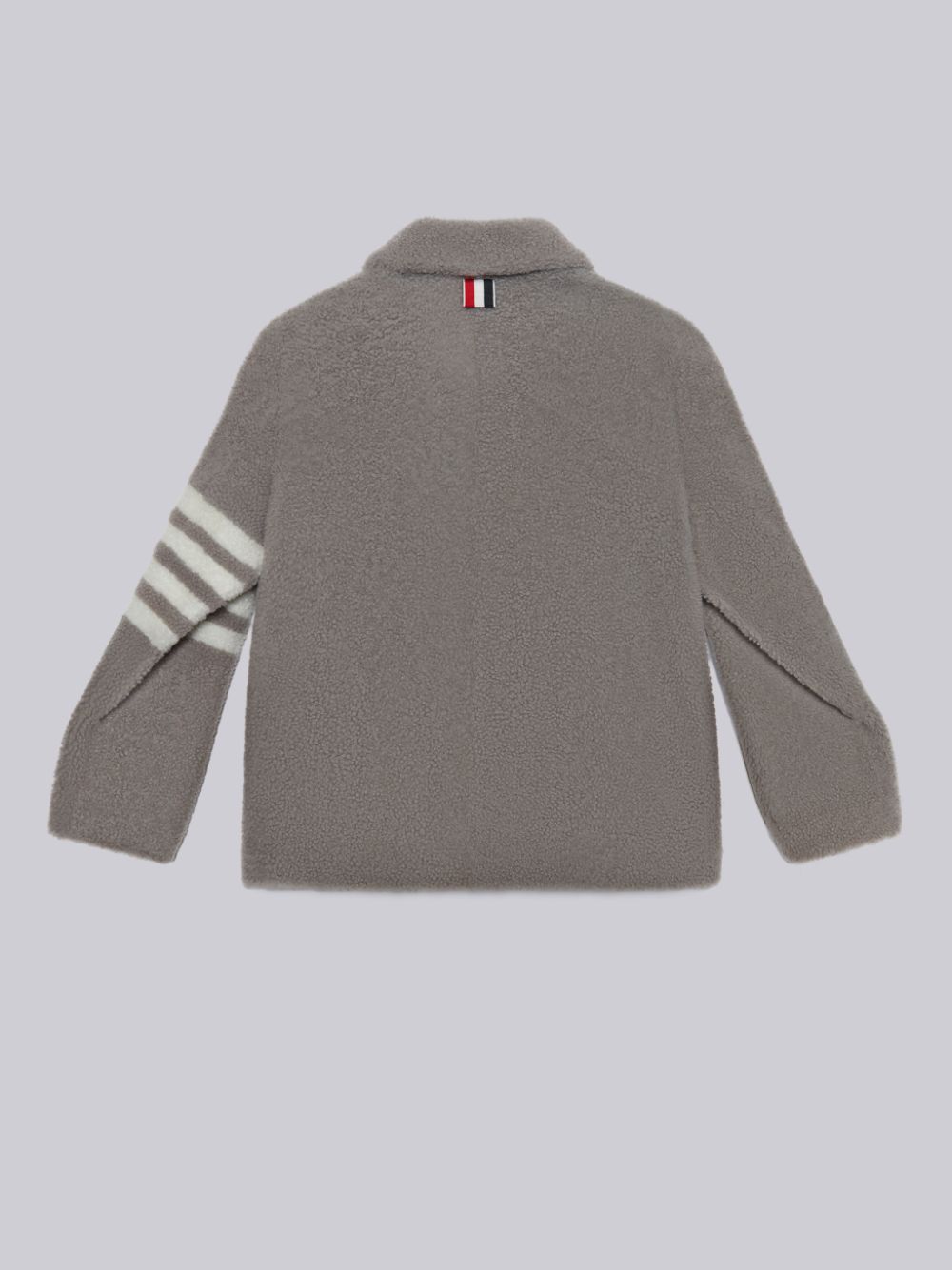 Thom Browne Shearling 4-Bar Patch Pocket Button Jacken Jungen Grau | YDL21Q95869