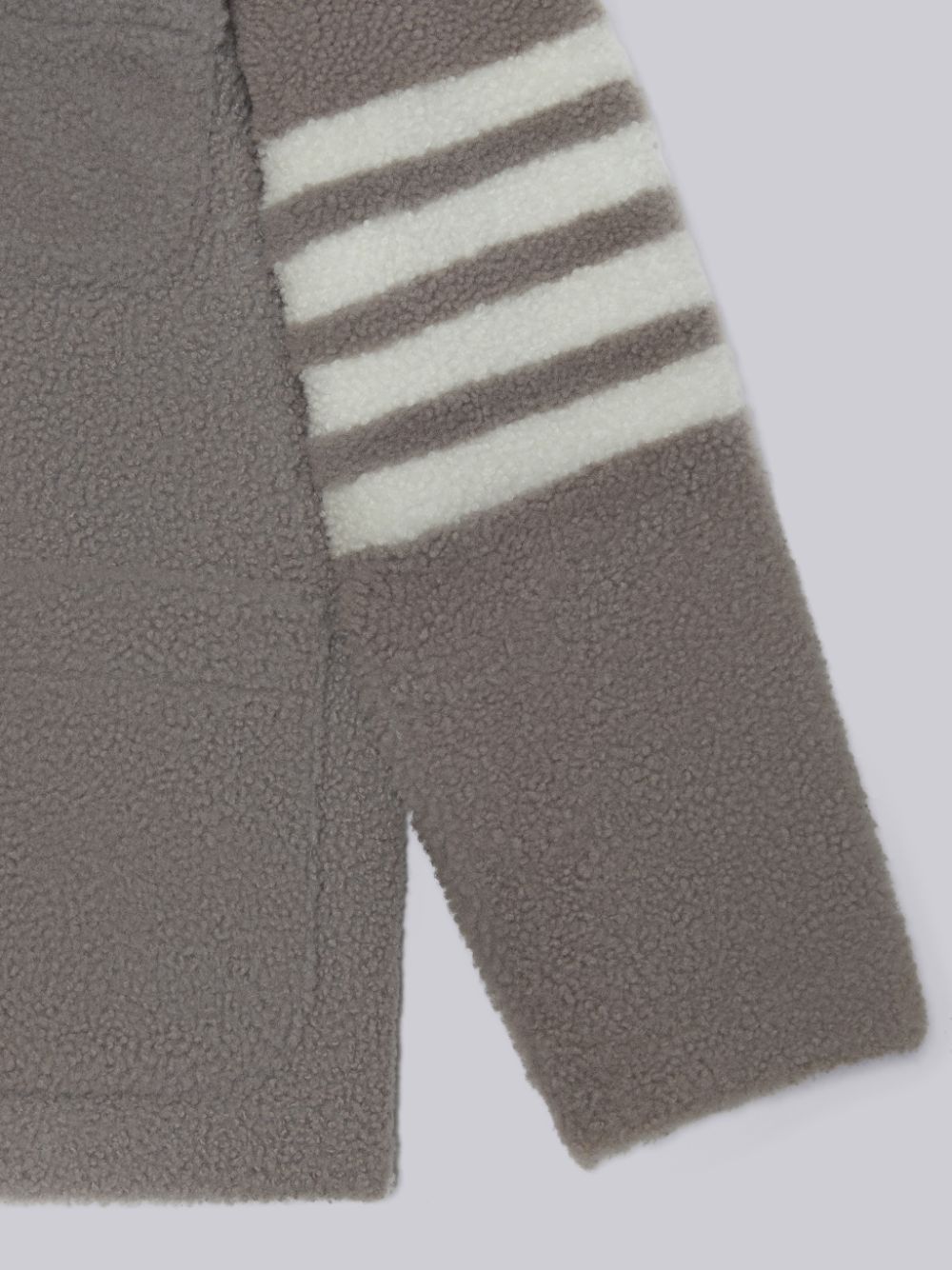 Thom Browne Shearling 4-Bar Patch Pocket Button Jacken Jungen Grau | YDL21Q95869