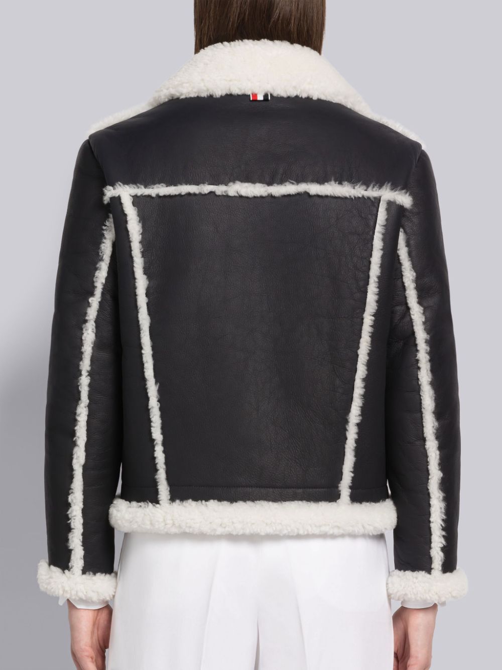 Thom Browne Shearling Patch Pocket Jacken Damen Blau | YRY85V62019