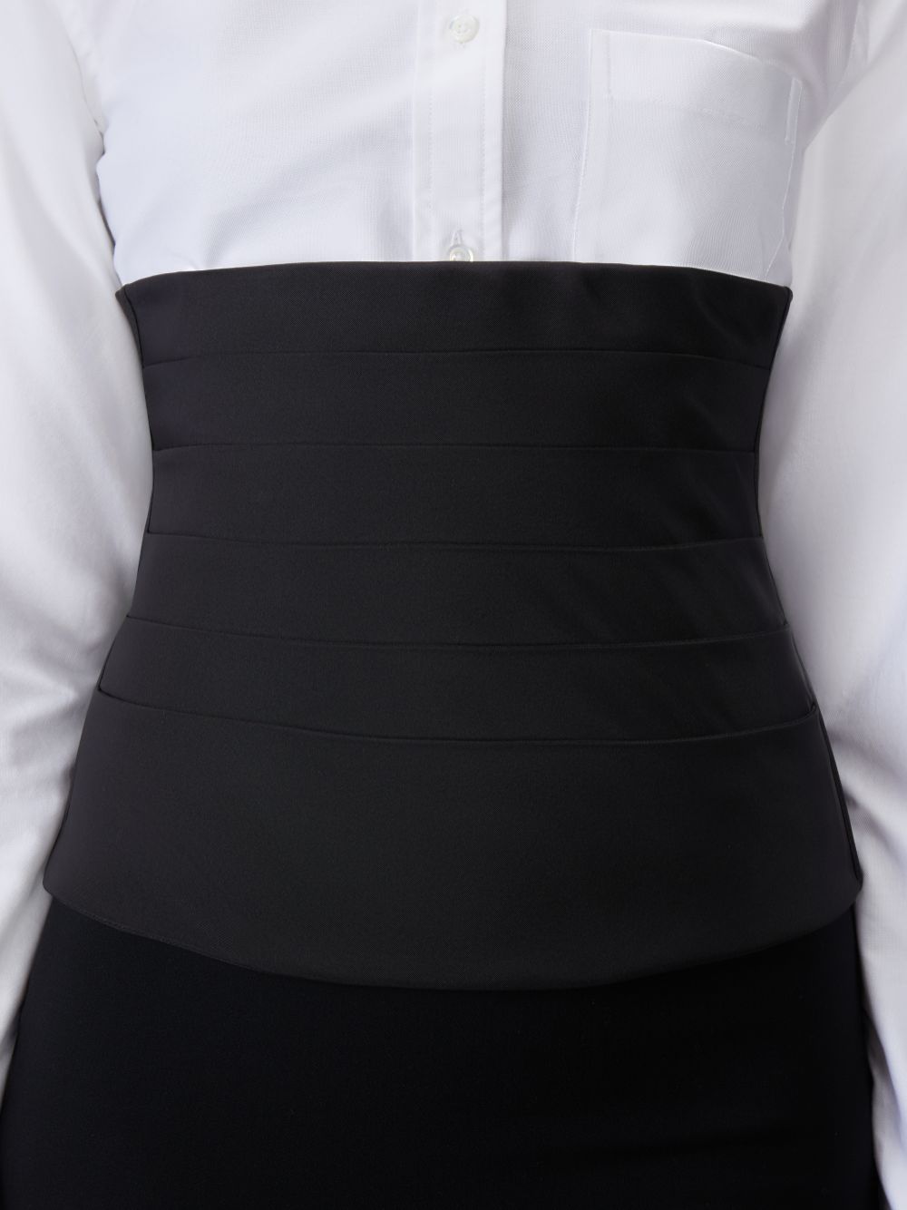 Thom Browne Silk Faille Cummerbund Corset Korsett Damen Schwarz | YLB91P26073