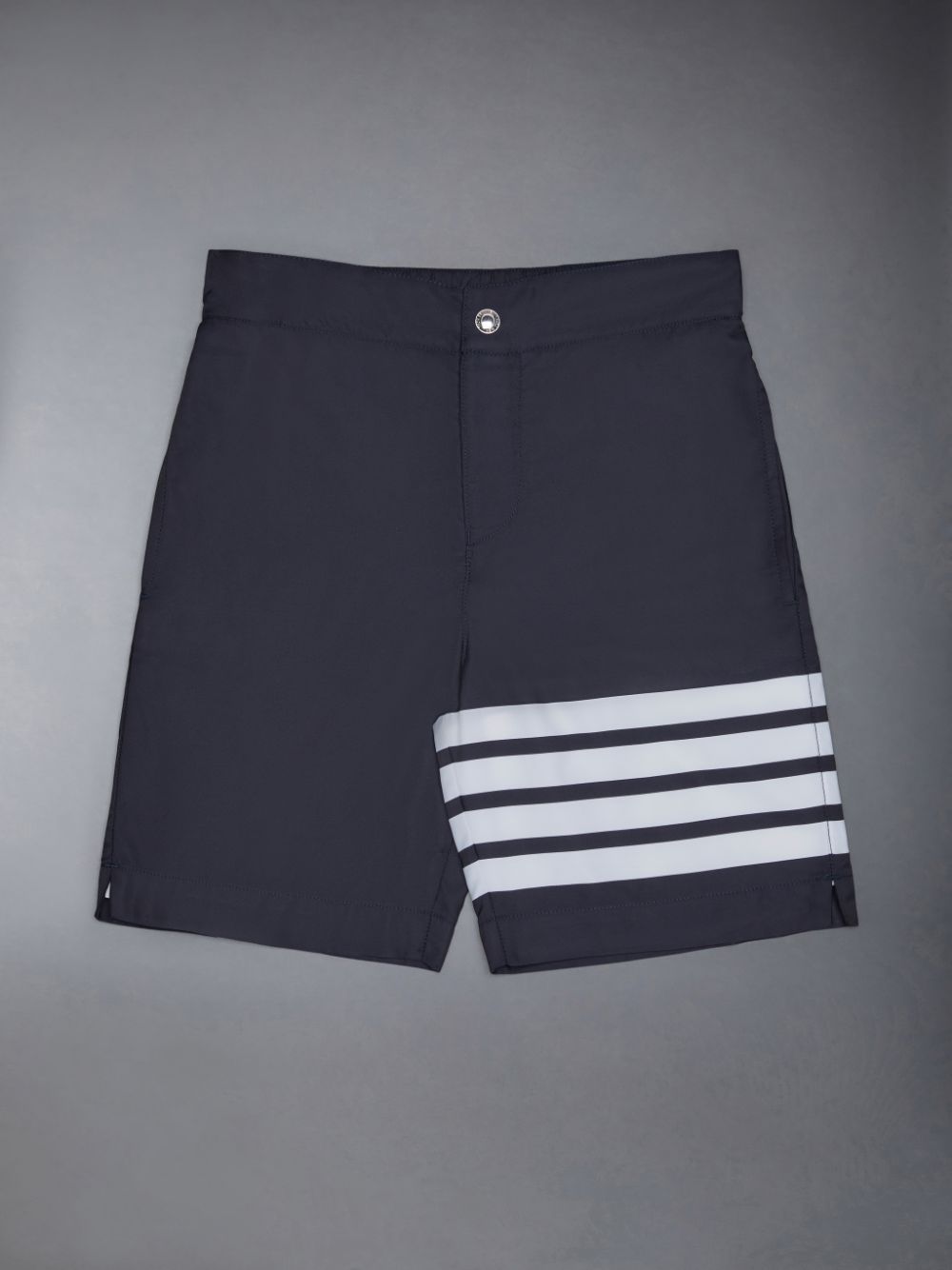 Thom Browne Solid Swim Tech 4-Bar Badehose Mädchen Blau | UTF10P61437