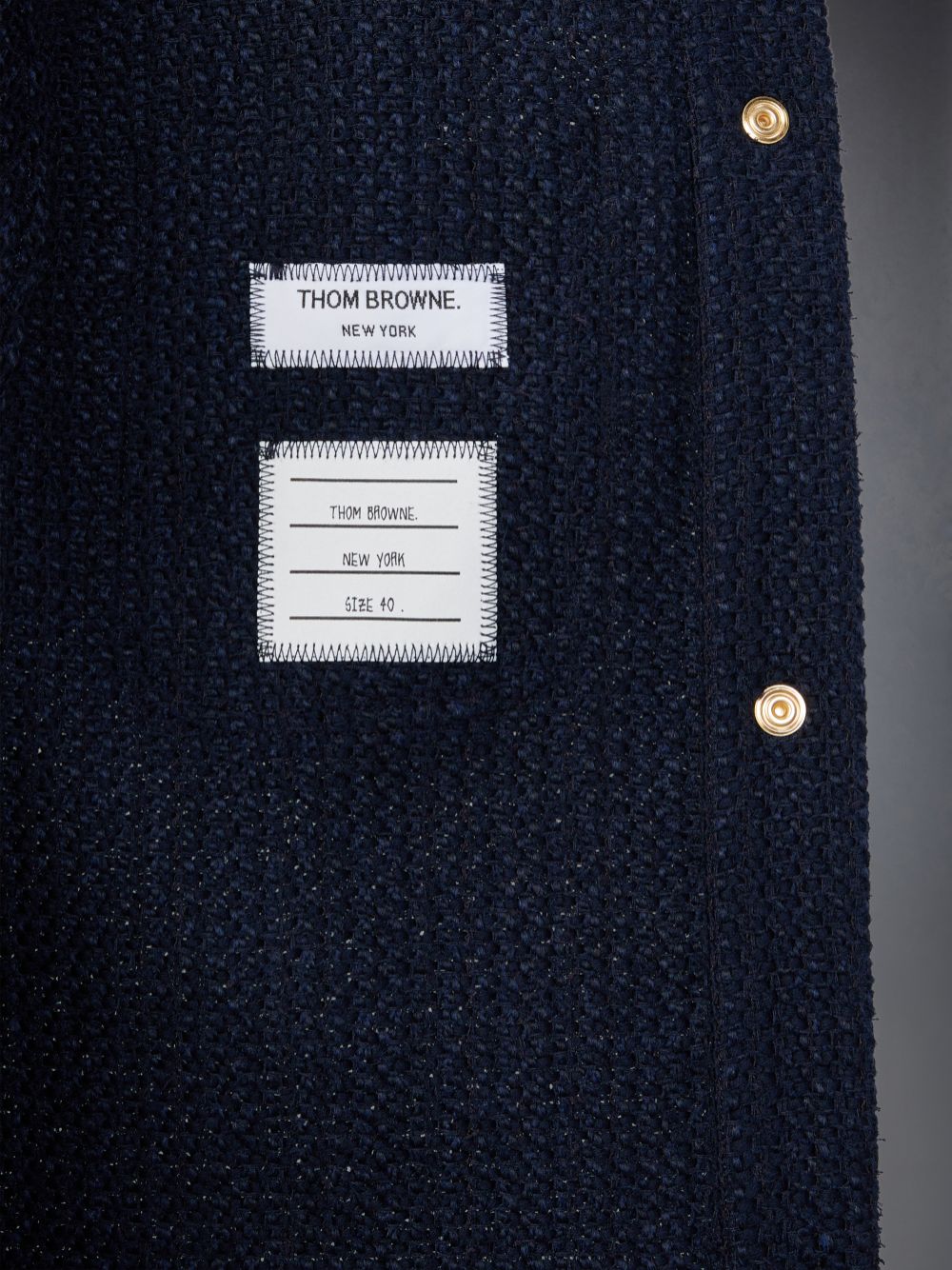 Thom Browne Solid Tweed Shirt Jacken Damen Blau | MPJ27I67819