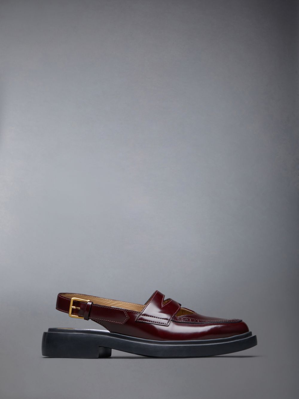 Thom Browne Spazzolato Slingback Penny Halbschuhe Damen Rot | PSM53N54337