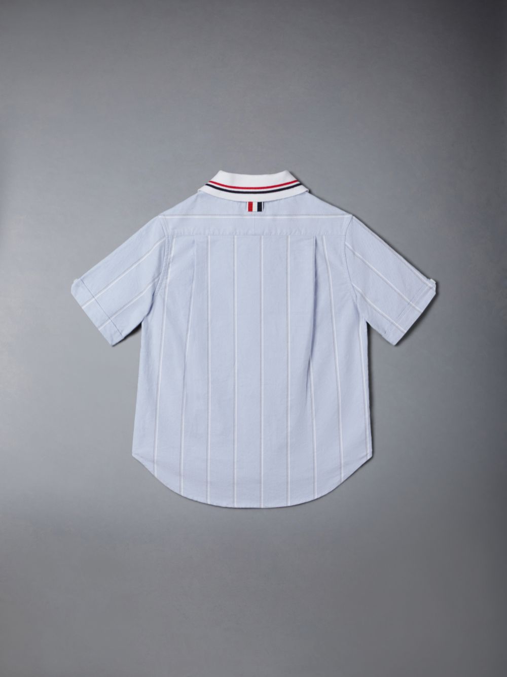 Thom Browne Stripe Oxford Polo Hemd Jungen Blau | TGW15J49560