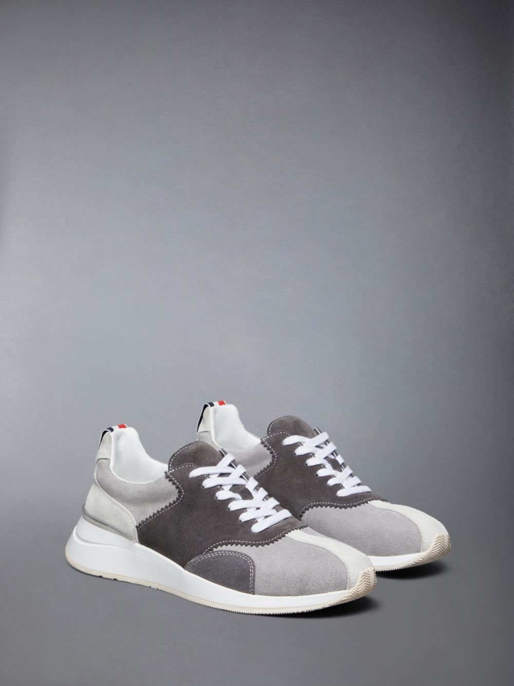 Thom Browne Suede Sprinter Sneakers Damen Grau | YPT74H67145