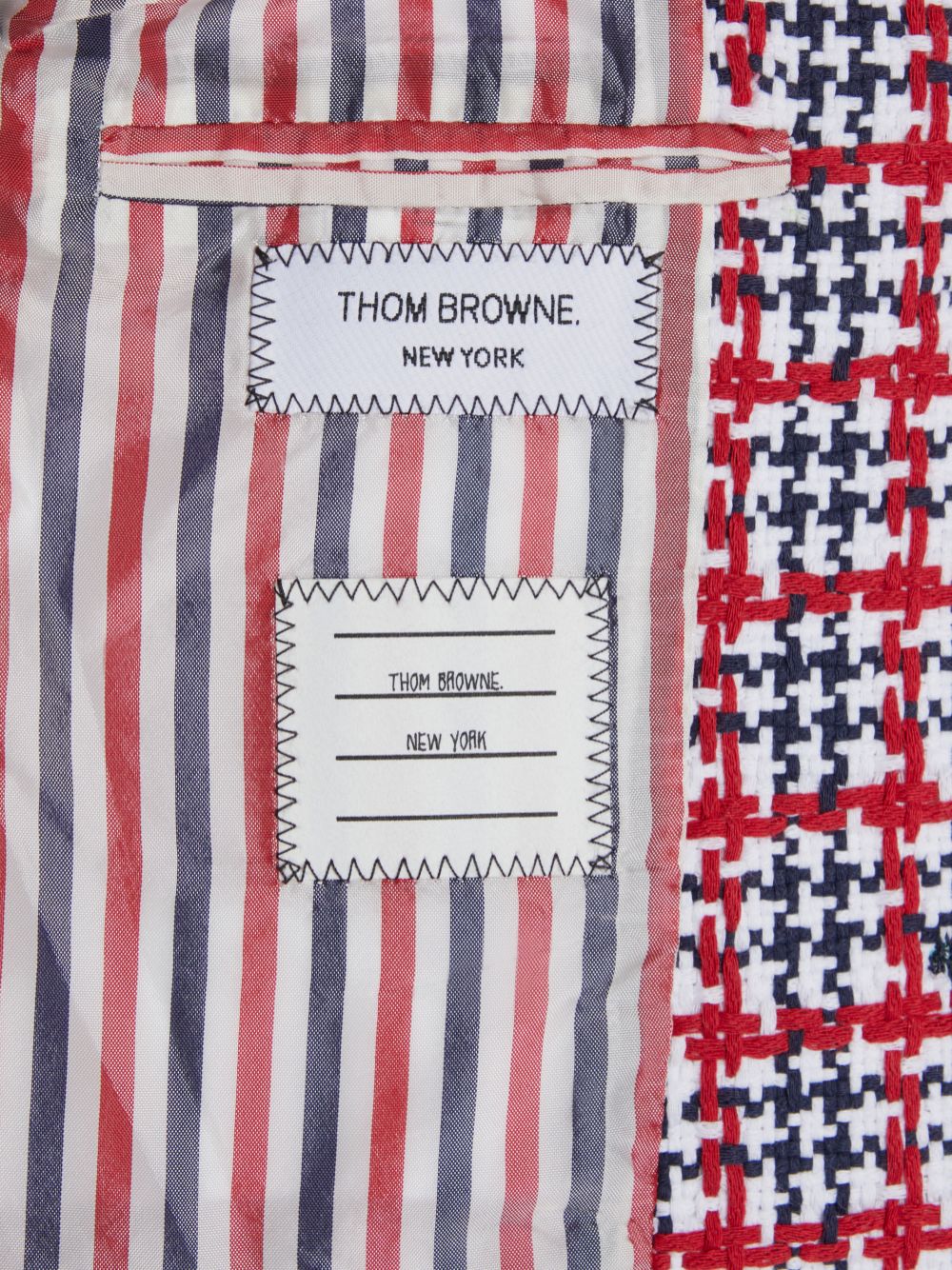 Thom Browne Summer Tweed Fray Sport Jacken Jungen Weiß | XAM84Y89967