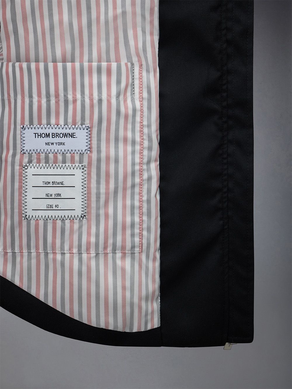 Thom Browne Super 120's Twill Down 4-bar Hooded Jacken Damen Schwarz | UYF85C54727