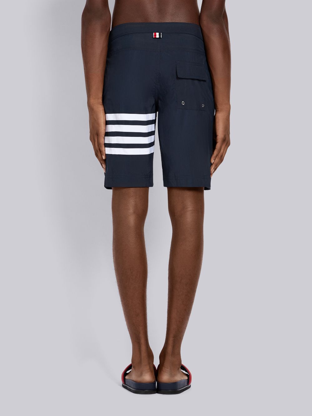 Thom Browne Swim Tech 4-Bar Board Short Badehose Herren Navy | GRF52K99002