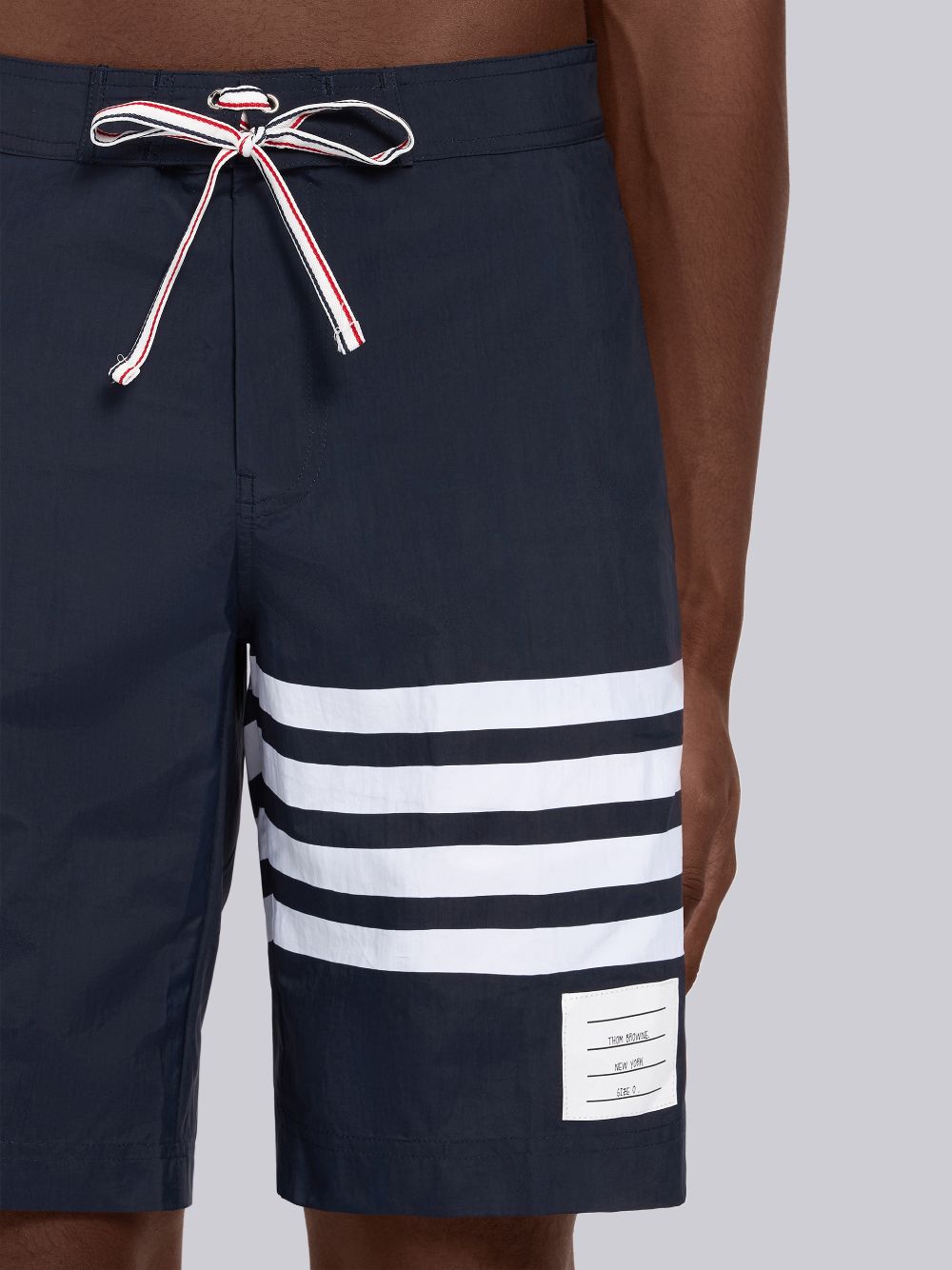 Thom Browne Swim Tech 4-Bar Board Short Badehose Herren Navy | GRF52K99002