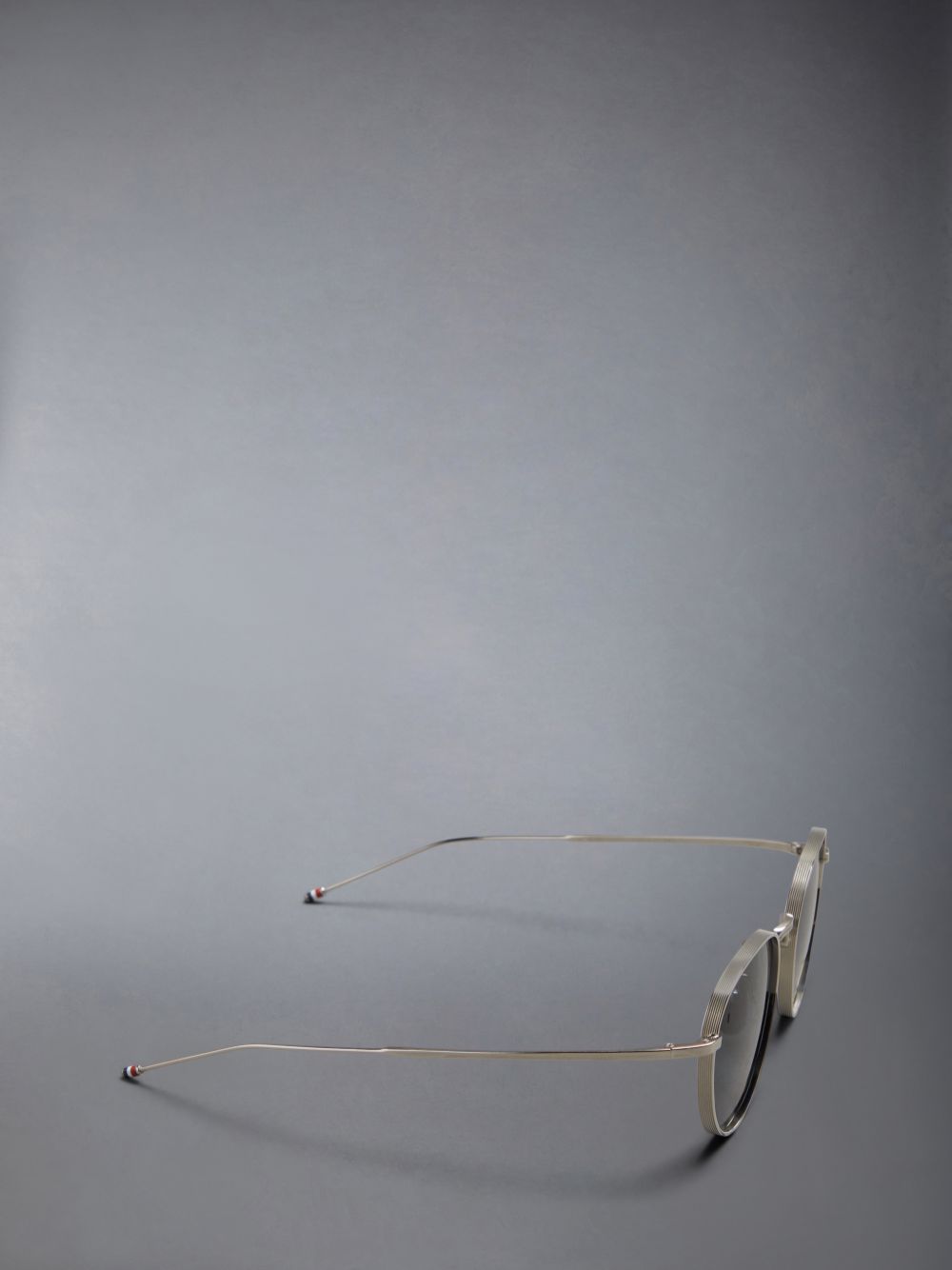 Thom Browne Titanium Round Sonnenbrille Damen Silber | ZNB87I62573
