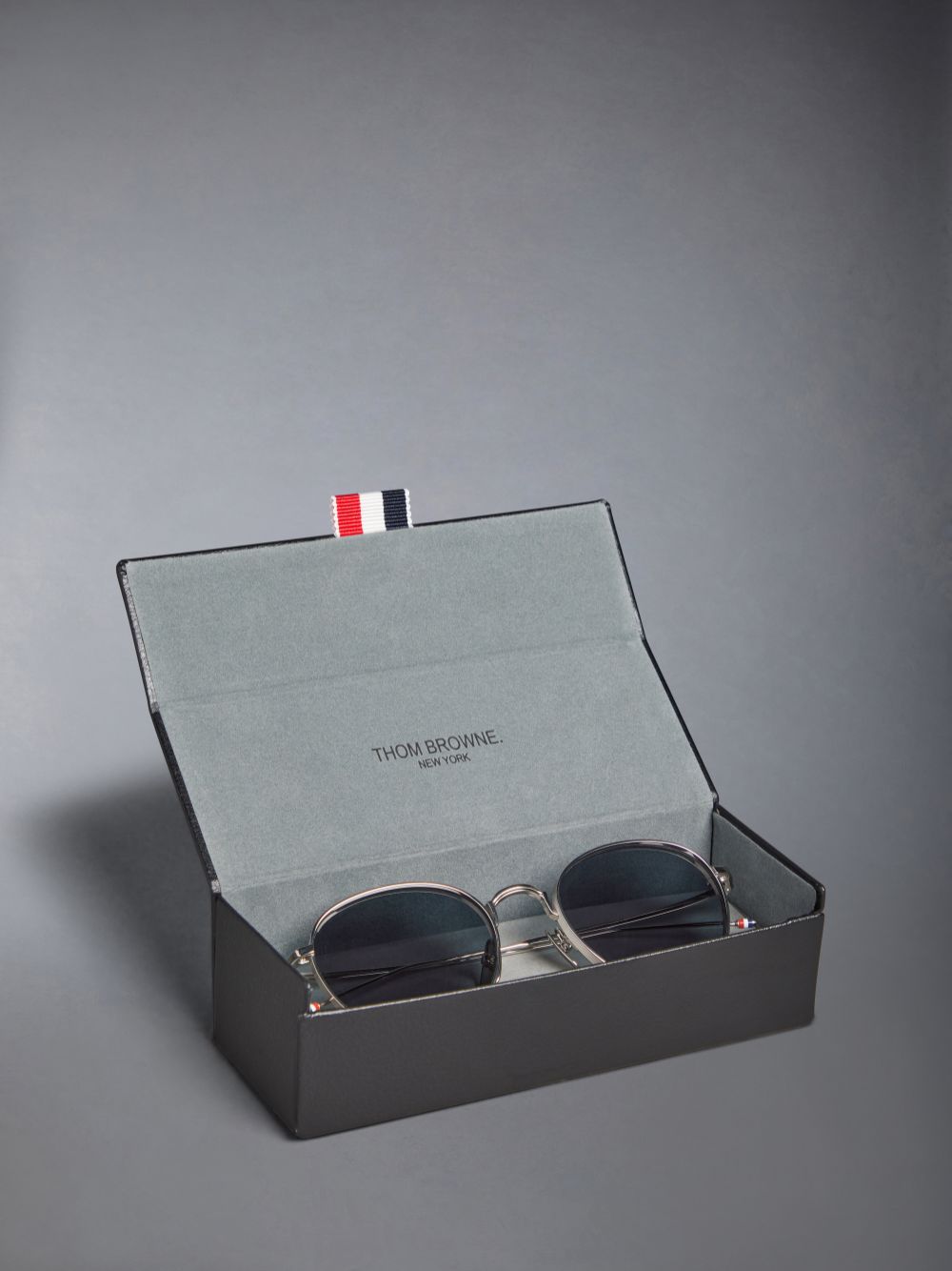 Thom Browne Titanium Round Sonnenbrille Damen Silber | ZNB87I62573