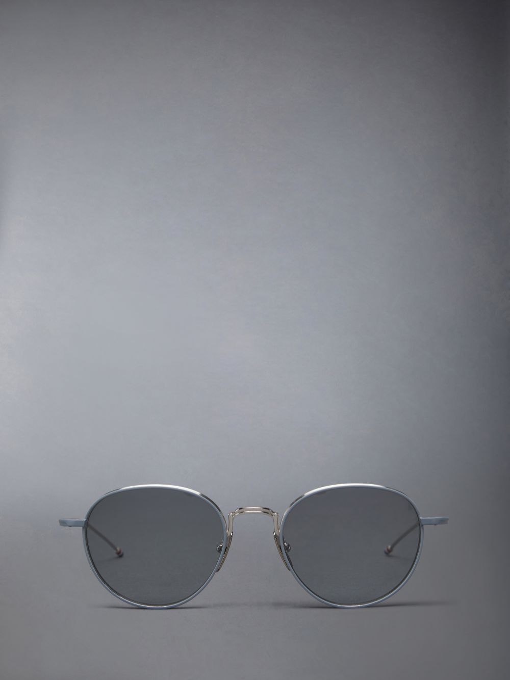 Thom Browne Titanium Round Sonnenbrille Damen Silber | JNE98Y91246