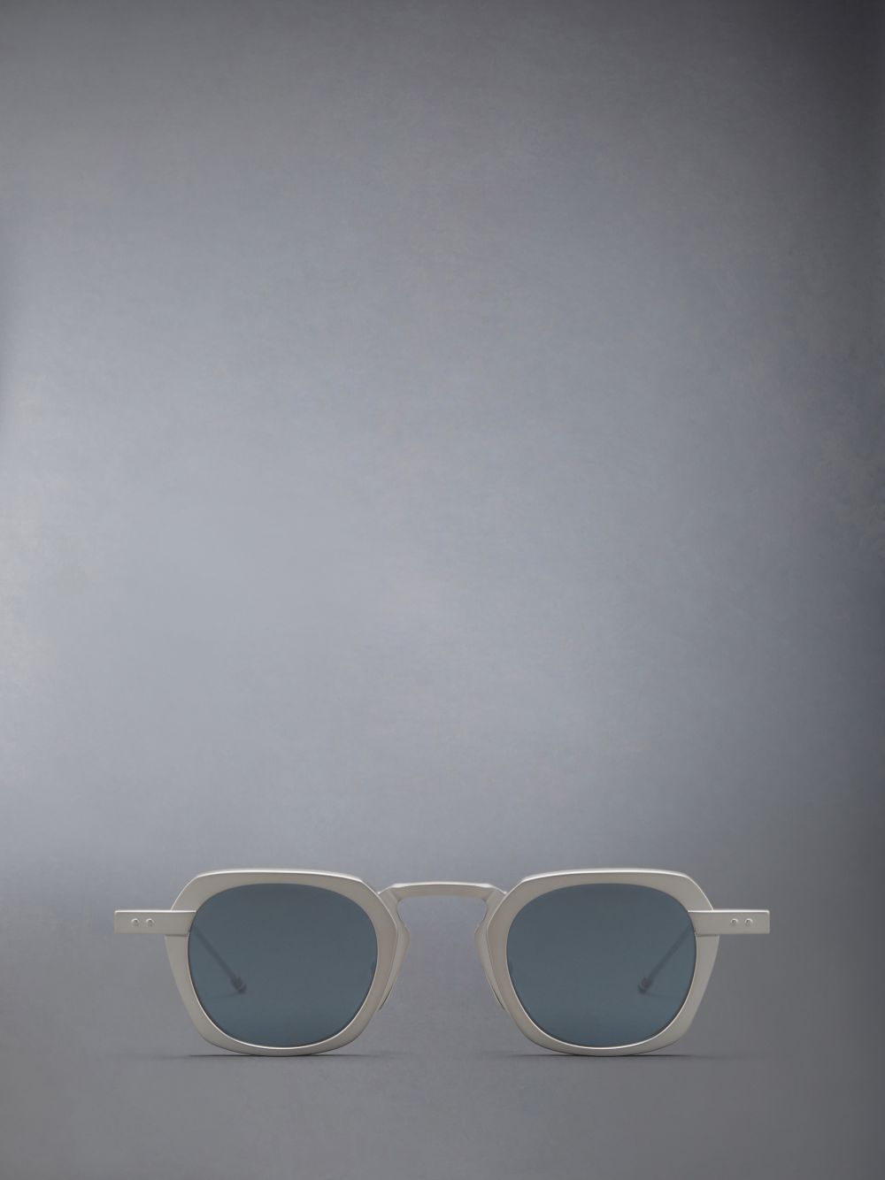 Thom Browne Titanium Square Sonnenbrille Herren Silber | PNL92I62553