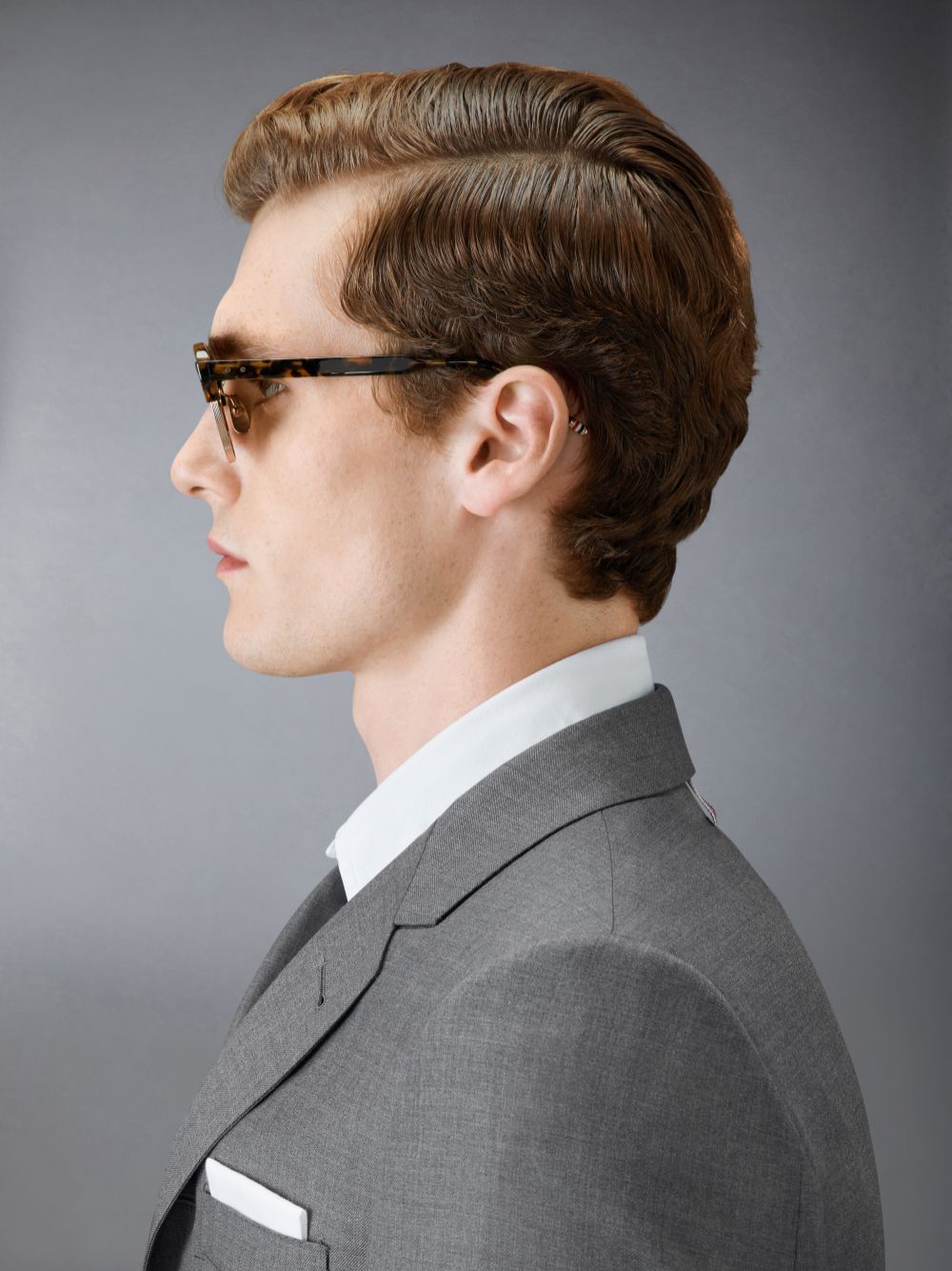 Thom Browne Tokyo Tortoise And 12k Gold Acetate And Titanium Oval Sonnenbrille Damen Braun | ABD48H80363