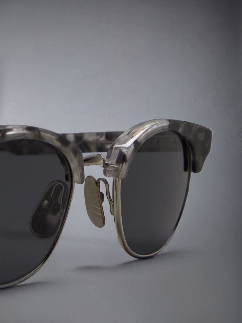 Thom Browne Tortoise Acetate And Titanium Oval Sonnenbrille Herren Grün | KLJ49L65829