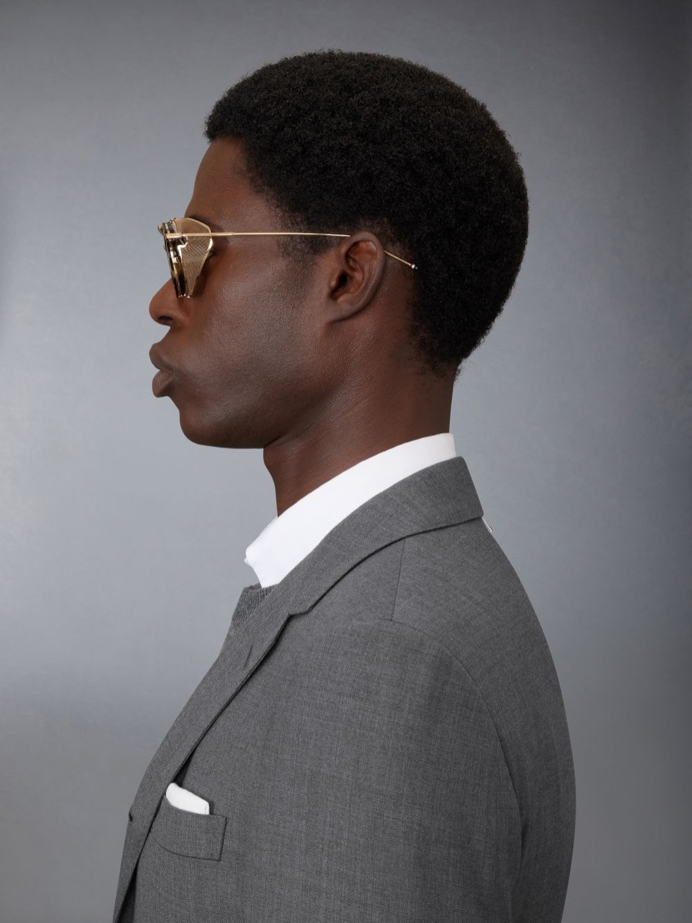 Thom Browne Tortoise Acetate And Titanium Round W/ Side Shields Sonnenbrille Damen Braun | GLC19X84817