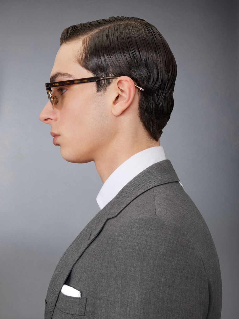 Thom Browne Tortoise Acetate And Titanium Oval Sonnenbrille Damen Braun | WMD95T72625