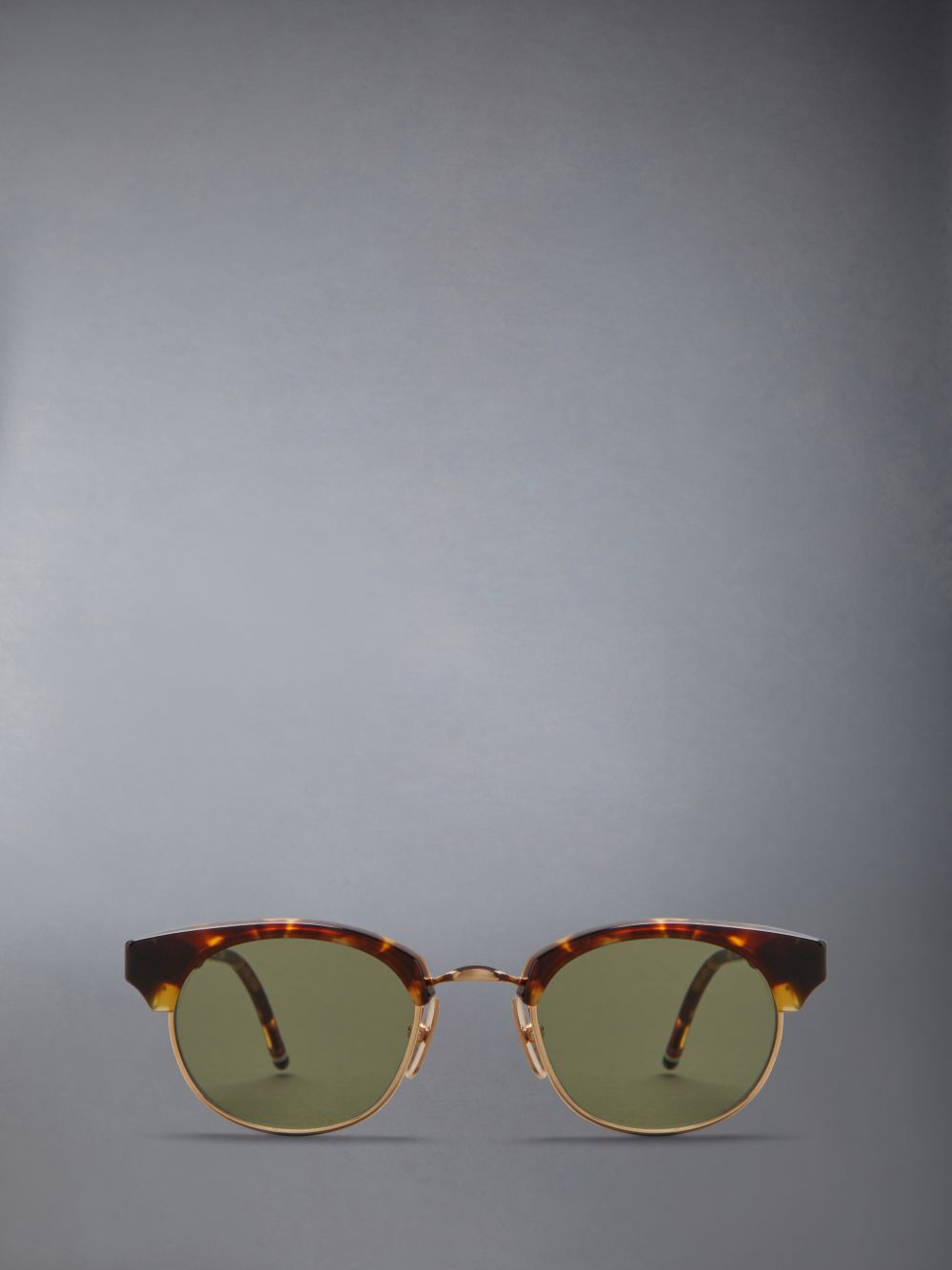 Thom Browne Tortoise Acetate And Titanium Oval Sonnenbrille Damen Braun | WMD95T72625