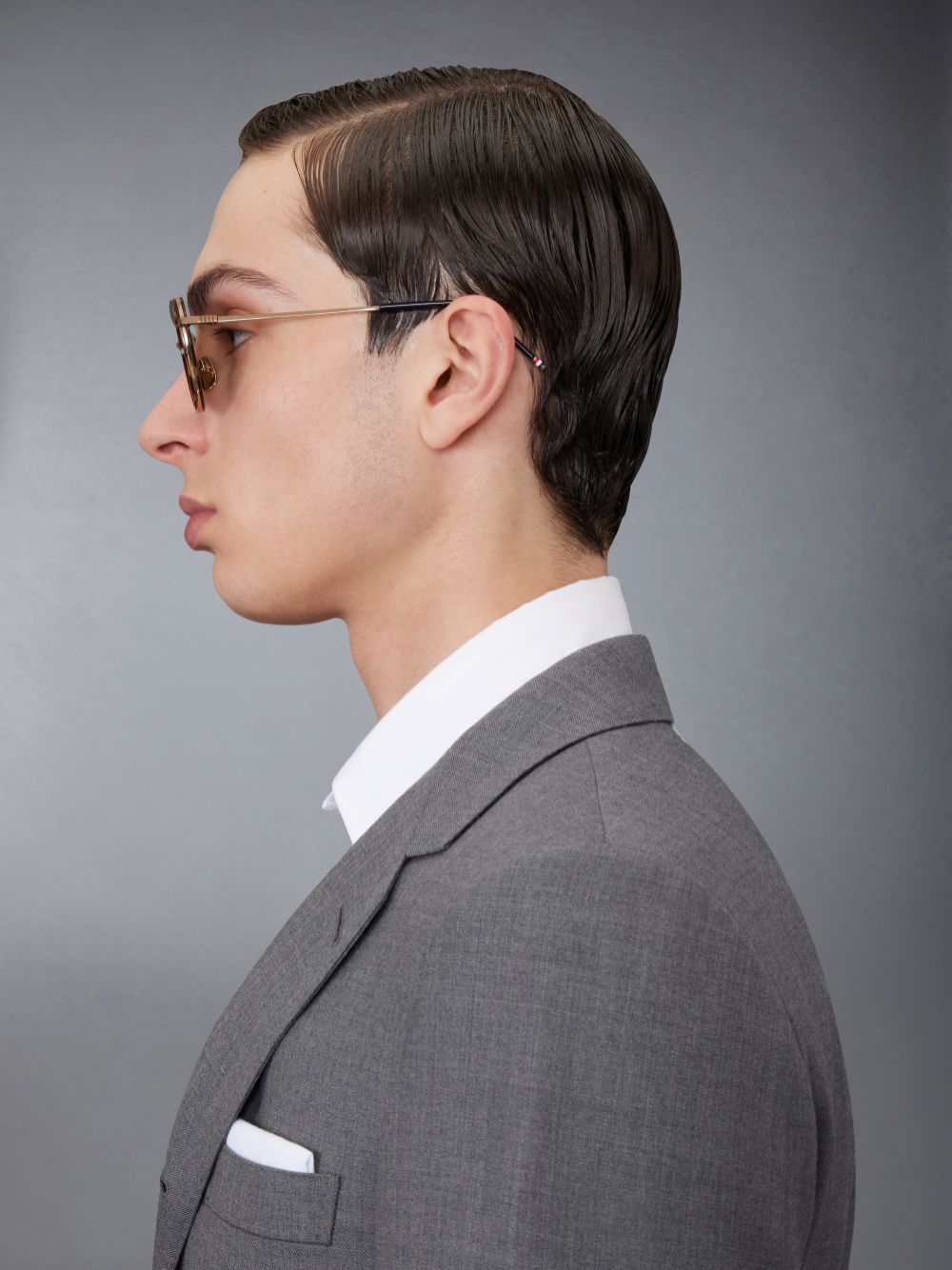 Thom Browne Tortoise Acetate And Titanium Aviator Sonnenbrille Herren Braun | ZXJ74E22794