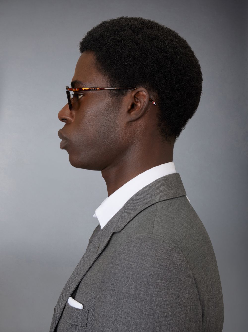 Thom Browne Tortoise Acetate Oval Sonnenbrille Herren Braun | FLX74M25758