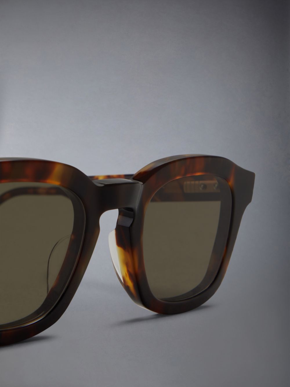 Thom Browne Tortoise Acetate Rectangular Sonnenbrille Damen Braun | HHU60Q12924