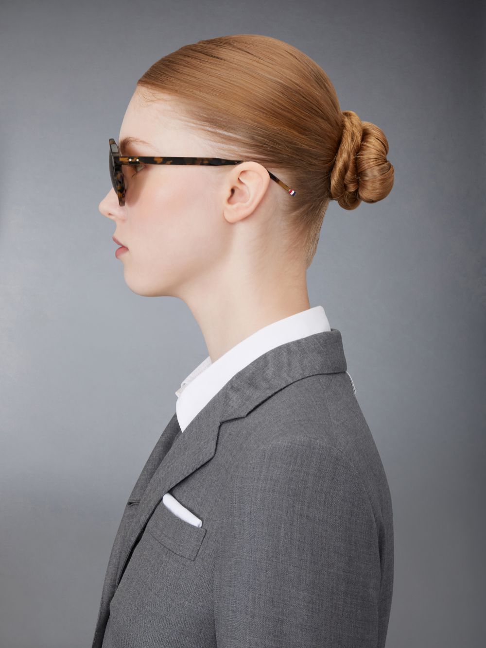 Thom Browne Tortoise Acetate Round Sonnenbrille Damen Braun | IEP15E26165